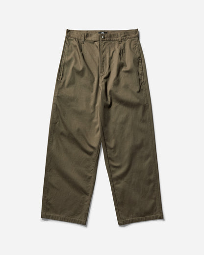 Stüssy Workgear Trouser Twill Surplus Green Pants Casual 116625 1356