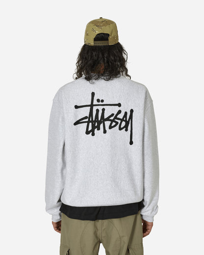 Stüssy Basic Stussy Crew Ash Heather Sweatshirts Crewneck 1915000SJ 0062