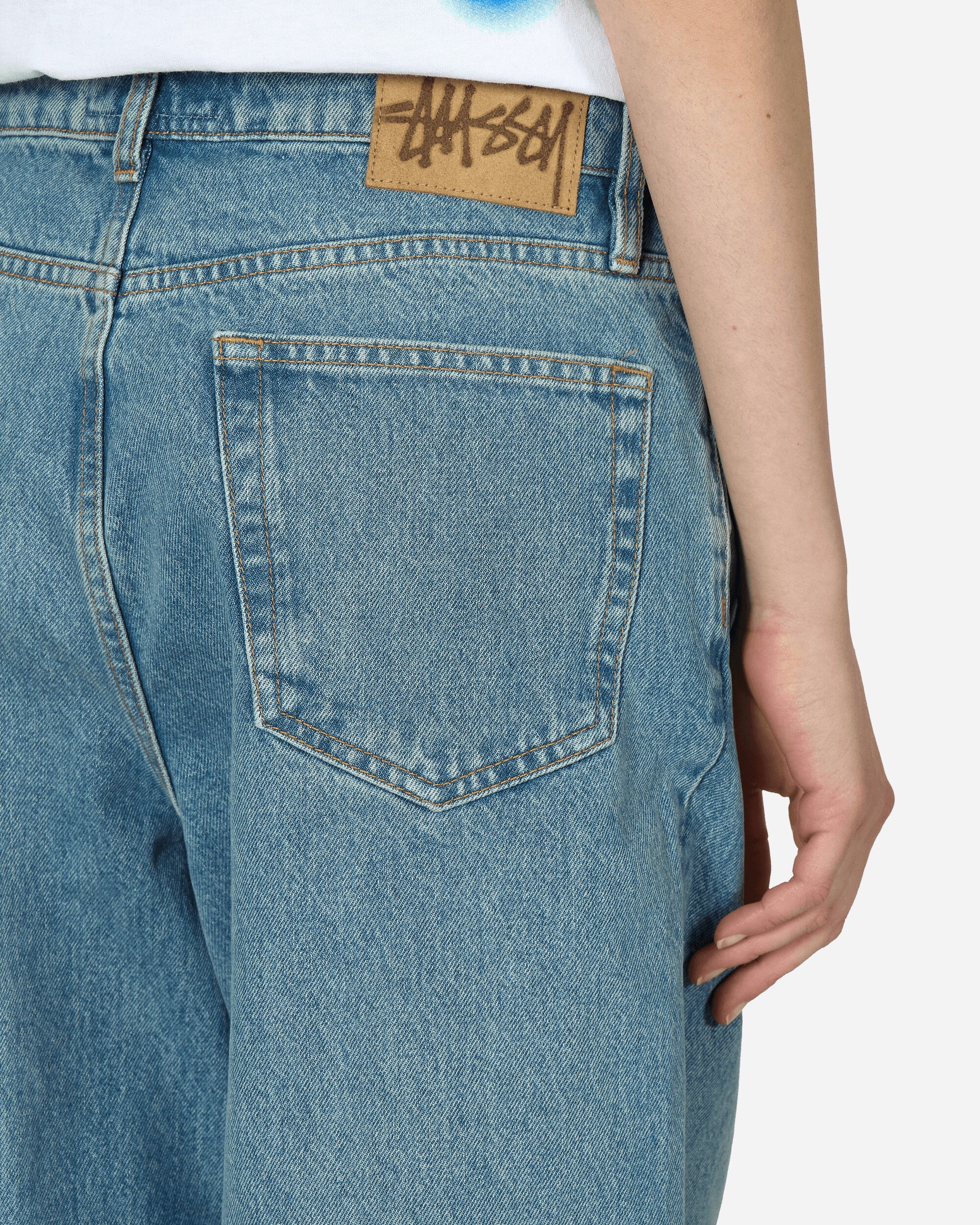 Stüssy Big Ol Jean Denim Washed Blue Pants Denim 116599 0951