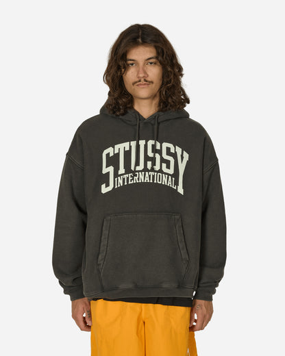 Stüssy Stussy Intl Relaxed Hood Washed Black Sweatshirts Hoodies 118550 0034