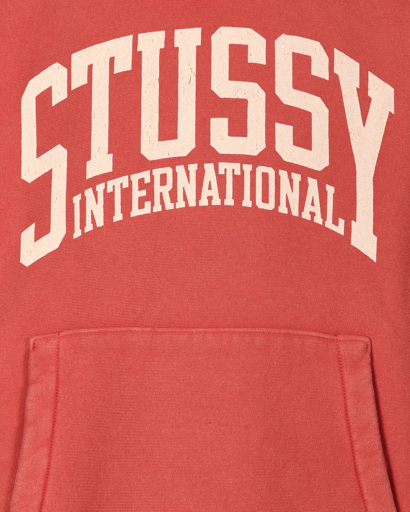 Stüssy Stussy Intl Relaxed Hood Washed Red Sweatshirts Hoodies 118550 2587