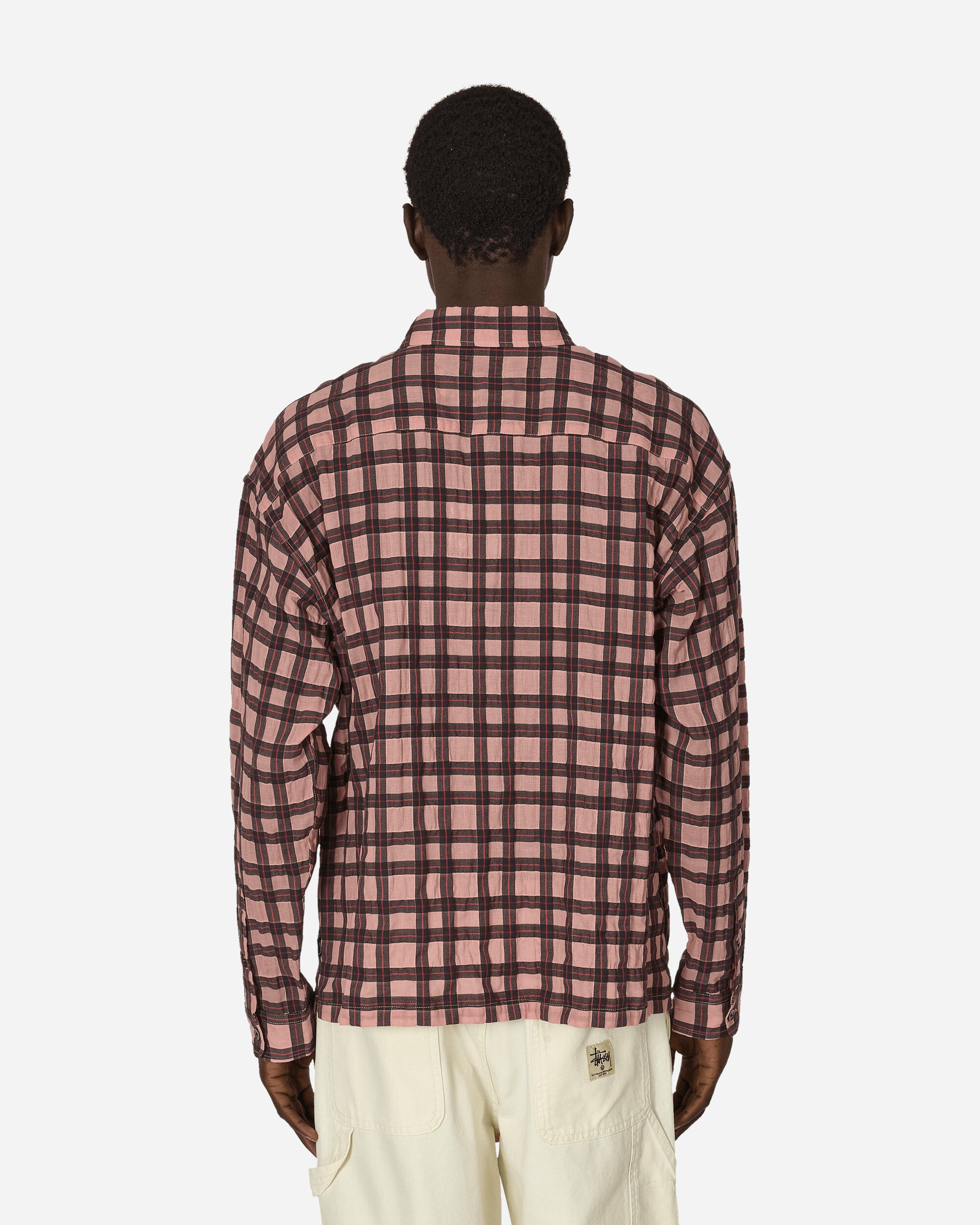 Stüssy Sonoma Plaid Ls Shirt Pink Shirts Longsleeve Shirt 1110319SJ 0604