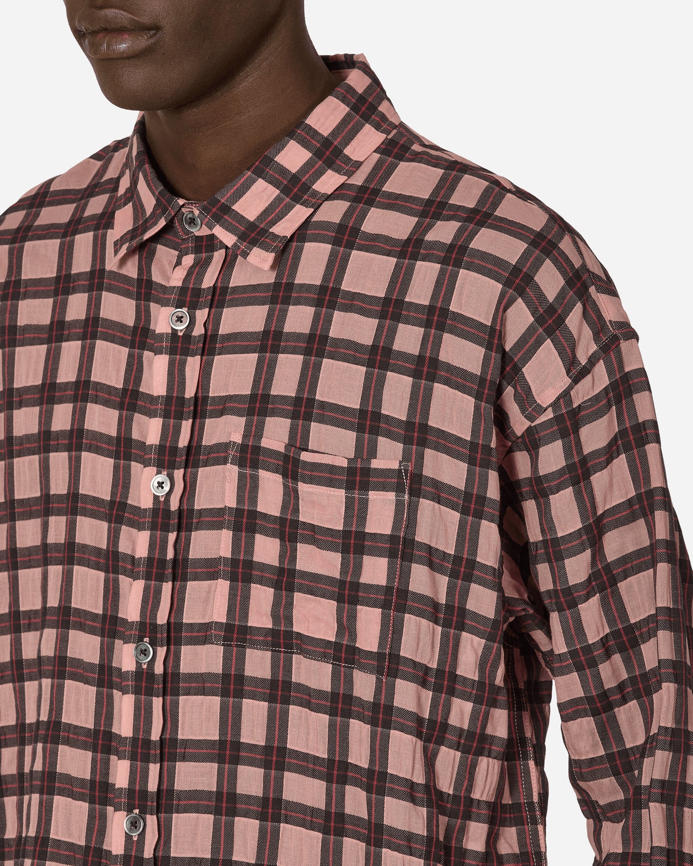 Stüssy Sonoma Plaid Ls Shirt Pink Shirts Longsleeve Shirt 1110319SJ 0604