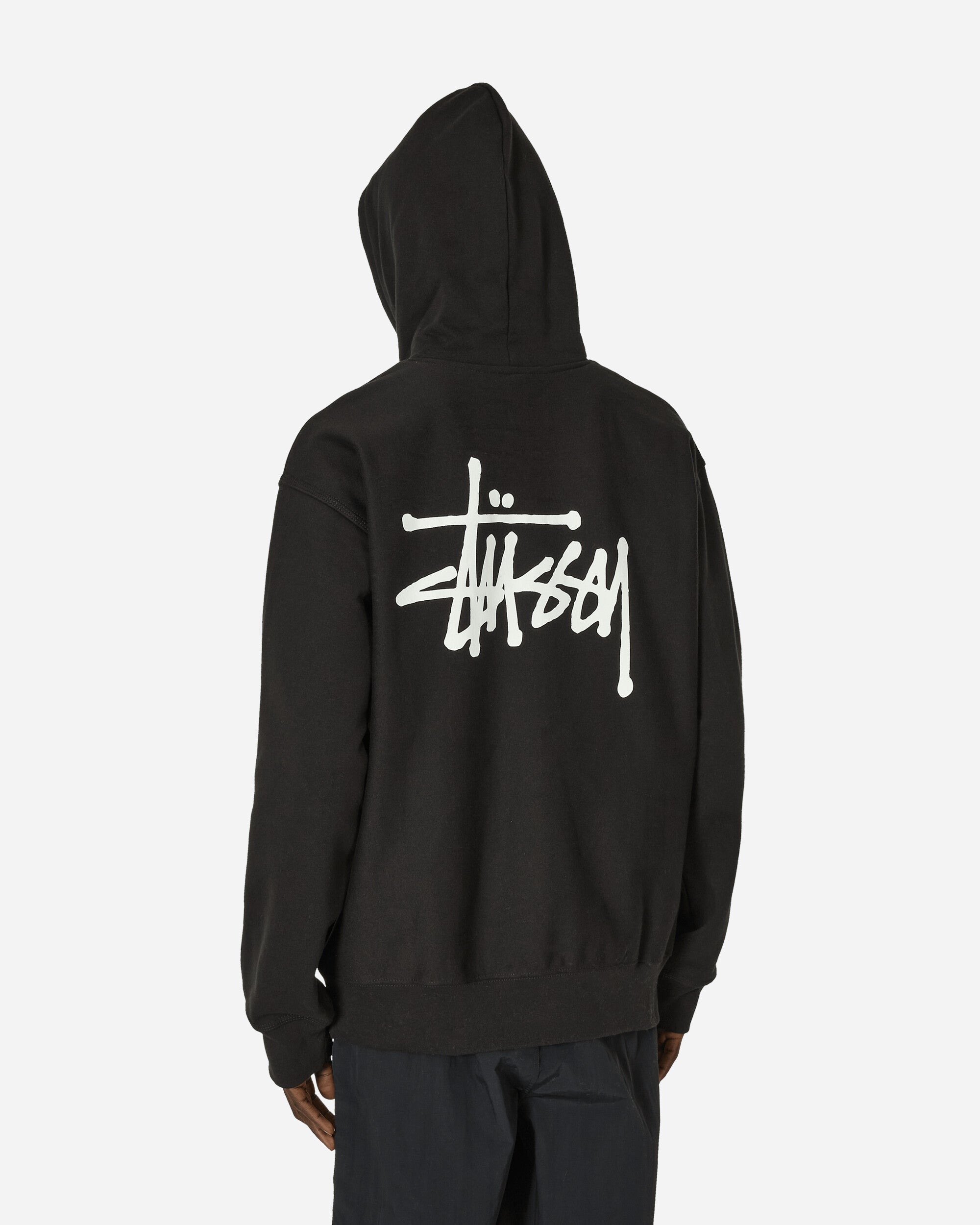 Stüssy Basic Stussy Hood Black T-Shirts Shortsleeve 1925000SJ 0001