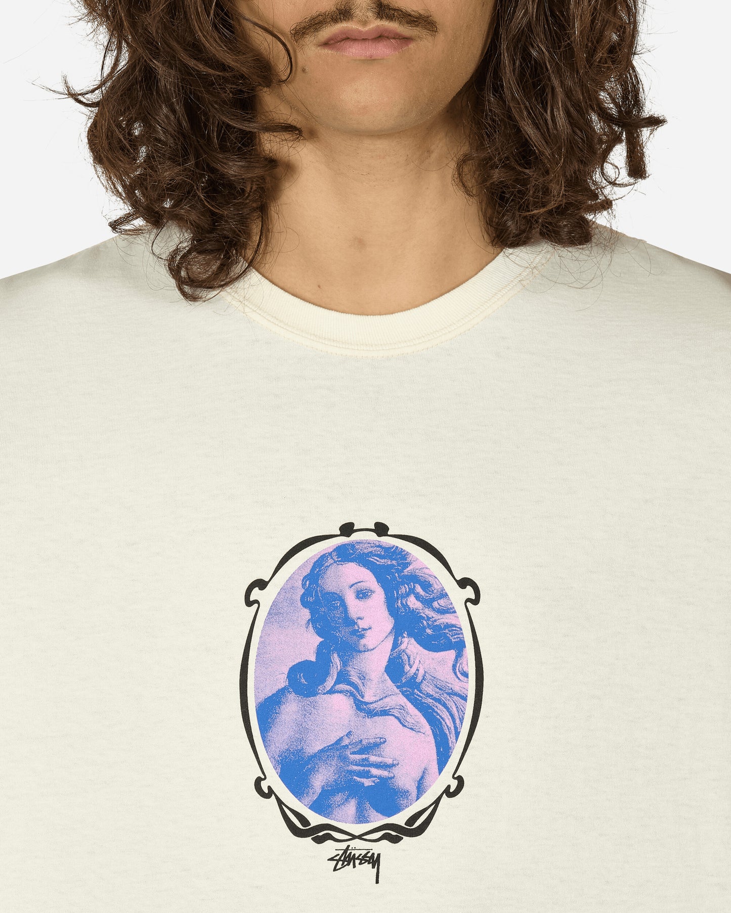 Stüssy Venus Oval Pig. Dyed Tee Natural T-Shirts Shortsleeve 1905029 1002