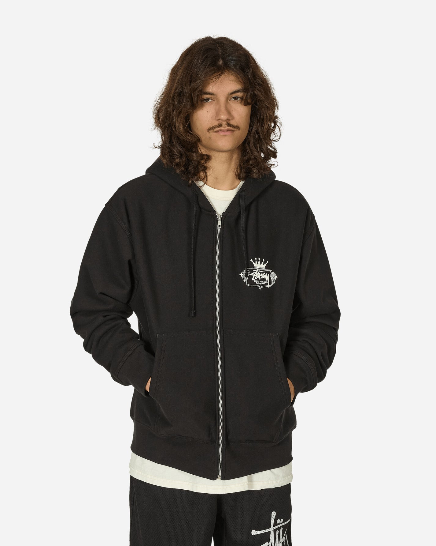 Stüssy Built To Last Zip Hood 8 Black Sweatshirts Zip-Ups 1975028 0002