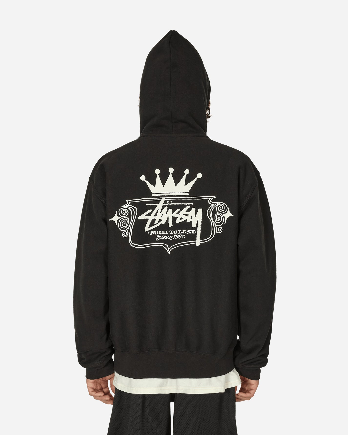 Stüssy Built To Last Zip Hood 8 Black Sweatshirts Zip-Ups 1975028 0002