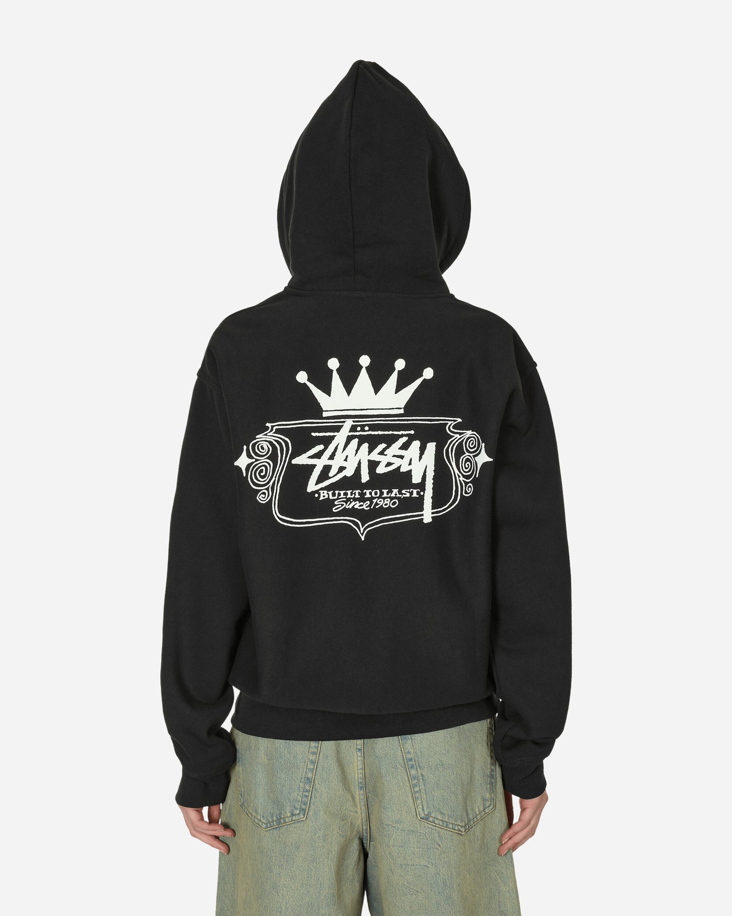 Stüssy Built To Last Zip Hood 8 Black Sweatshirts Zip-Ups 1975028 0002