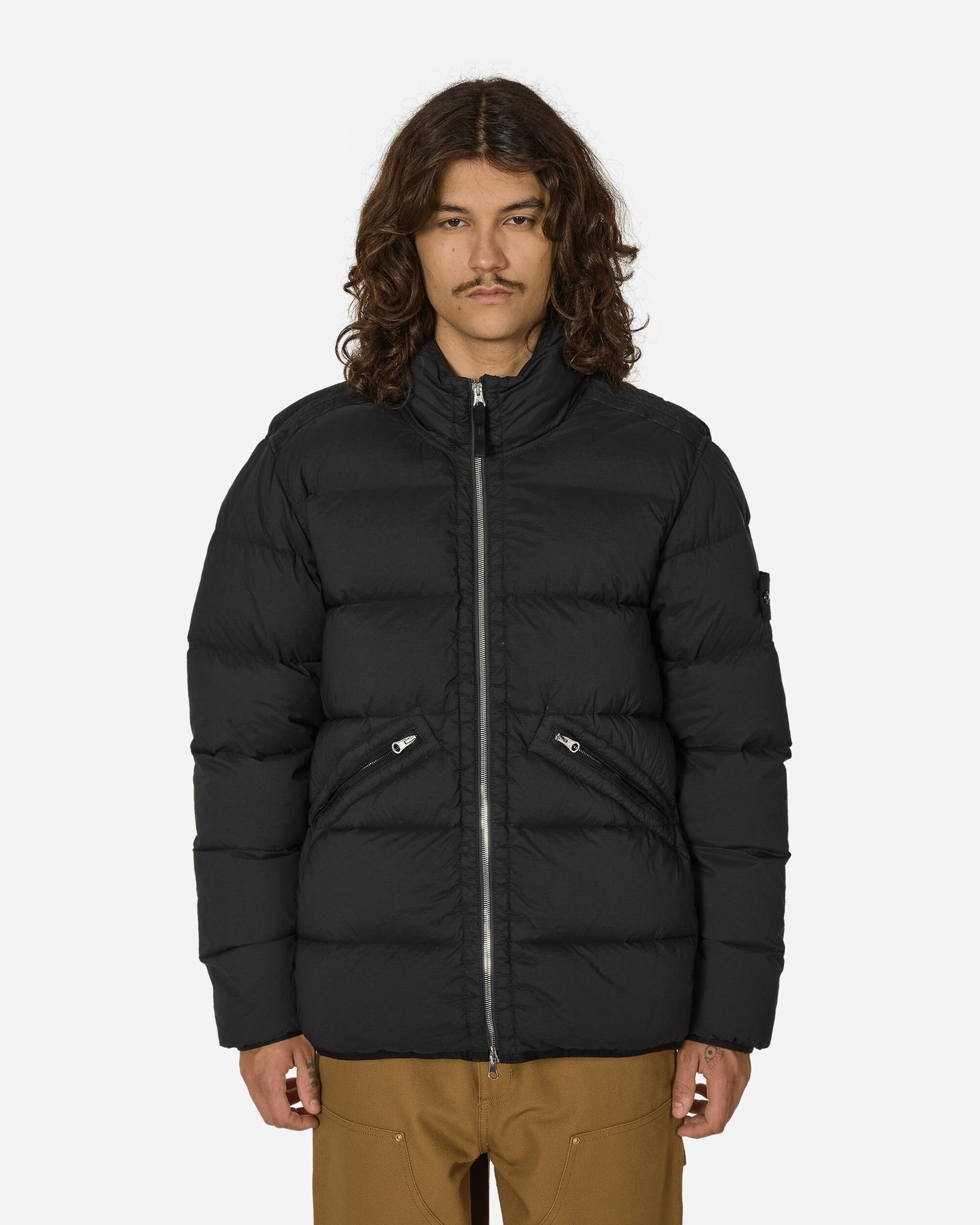 Stone Island Seamless Tunnel Down Jacket Black Coats and Jackets Down Jackets 811543028 V0029