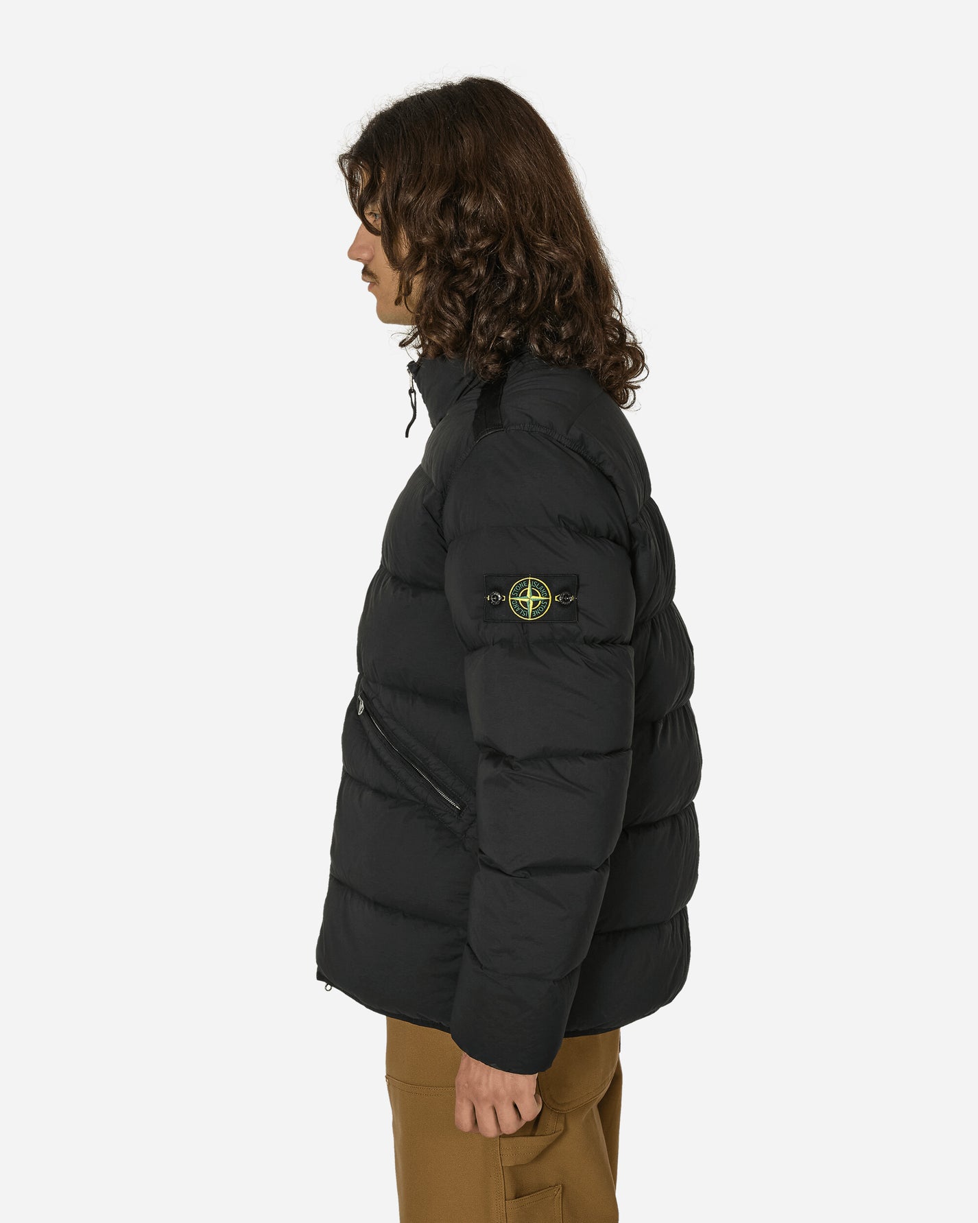 Stone Island Seamless Tunnel Down Jacket Black Coats and Jackets Down Jackets 811543028 V0029