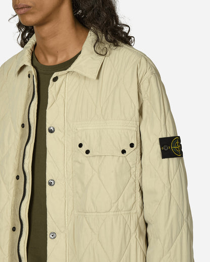 Stone Island 50 Fili Quilted Shirt Jacket Plaster Coats and Jackets Jackets 8115Q0633 V0097