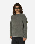Stone Island Cotton Chenille Sweater Grey Green Knitwears Sweaters 8115557A9 V0066