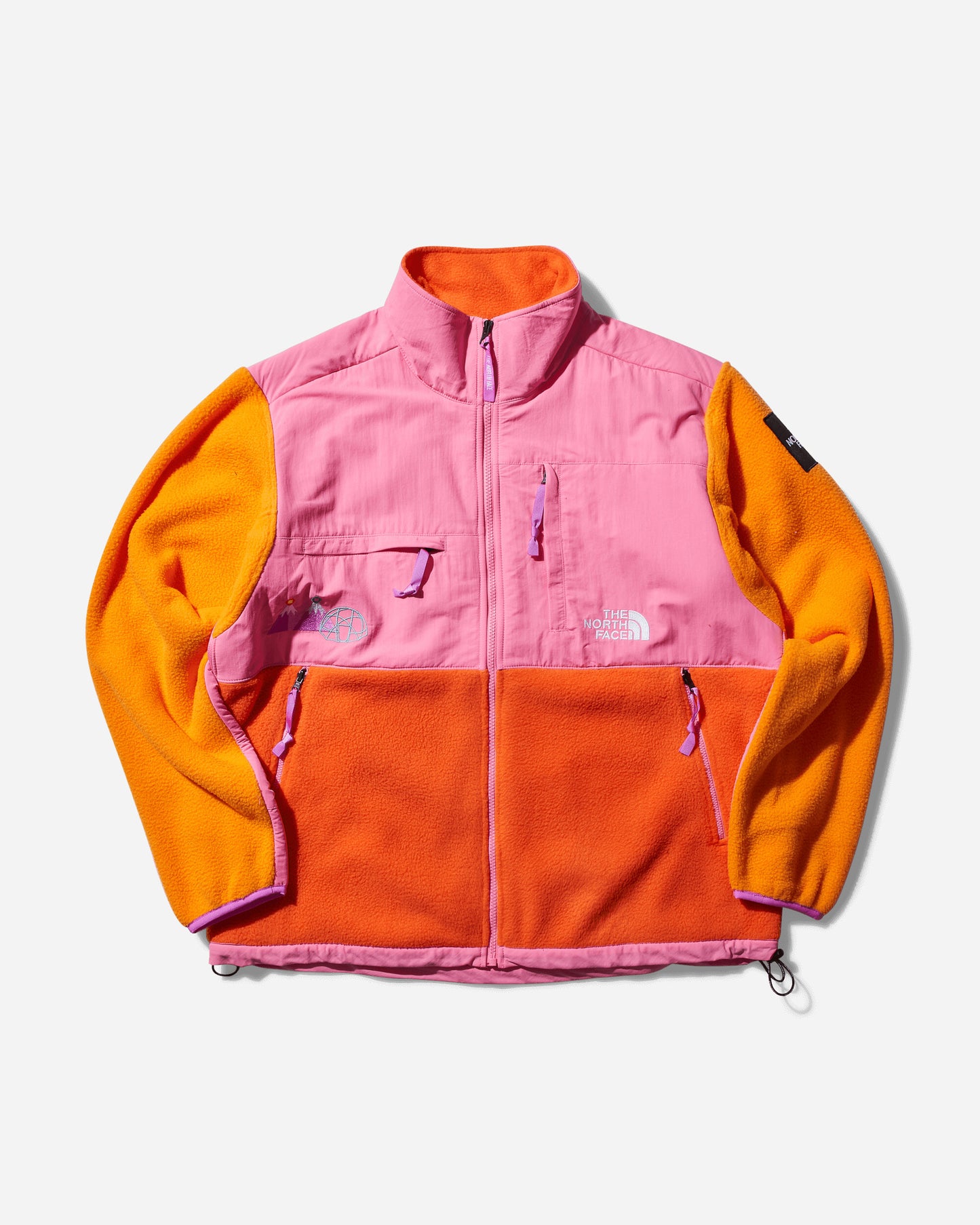 The North Face M Tnf X Yinka Ilori Retro Denali Jacket Red Orange/Apricot Glaz Coats and Jackets Fleece Jackets NF0A89GJ 0IH