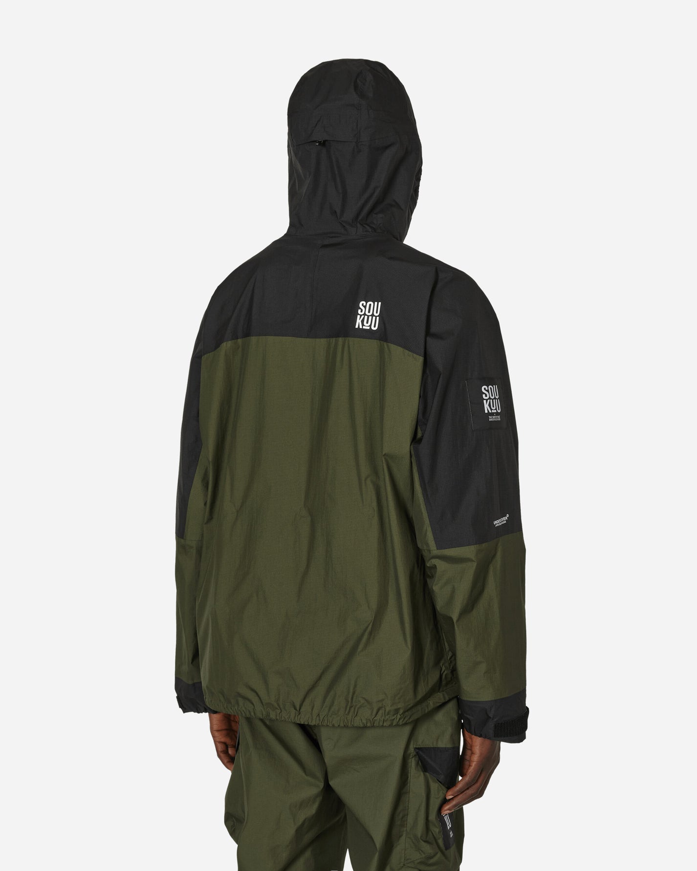 The North Face Project X Tnf X Project U Packable Shell Jacket Forest Night Green-TNF Black Coats and Jackets Jackets NF0A87UE R0U1