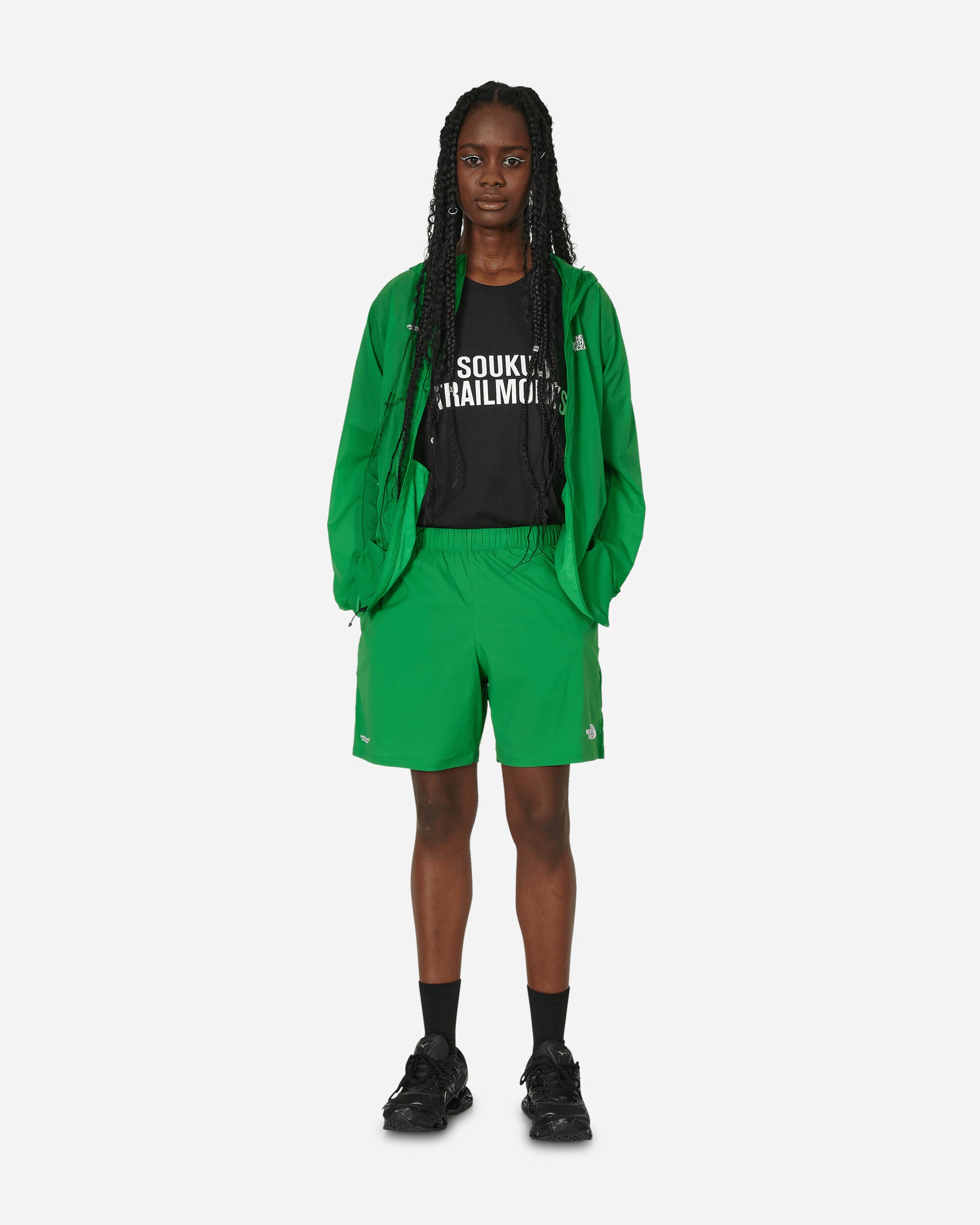 The North Face Project X Tnf X Project U Performance Running Shorts Fern Green Shorts Short NF0A87UH 3841