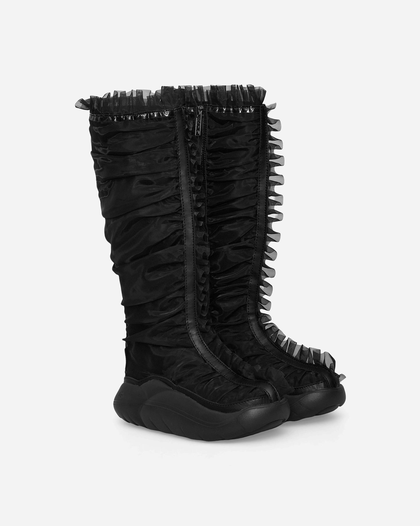 UGG Ugg Cs Ruffle Boot Tall Black Boots Mid Boot 1170914 BLK