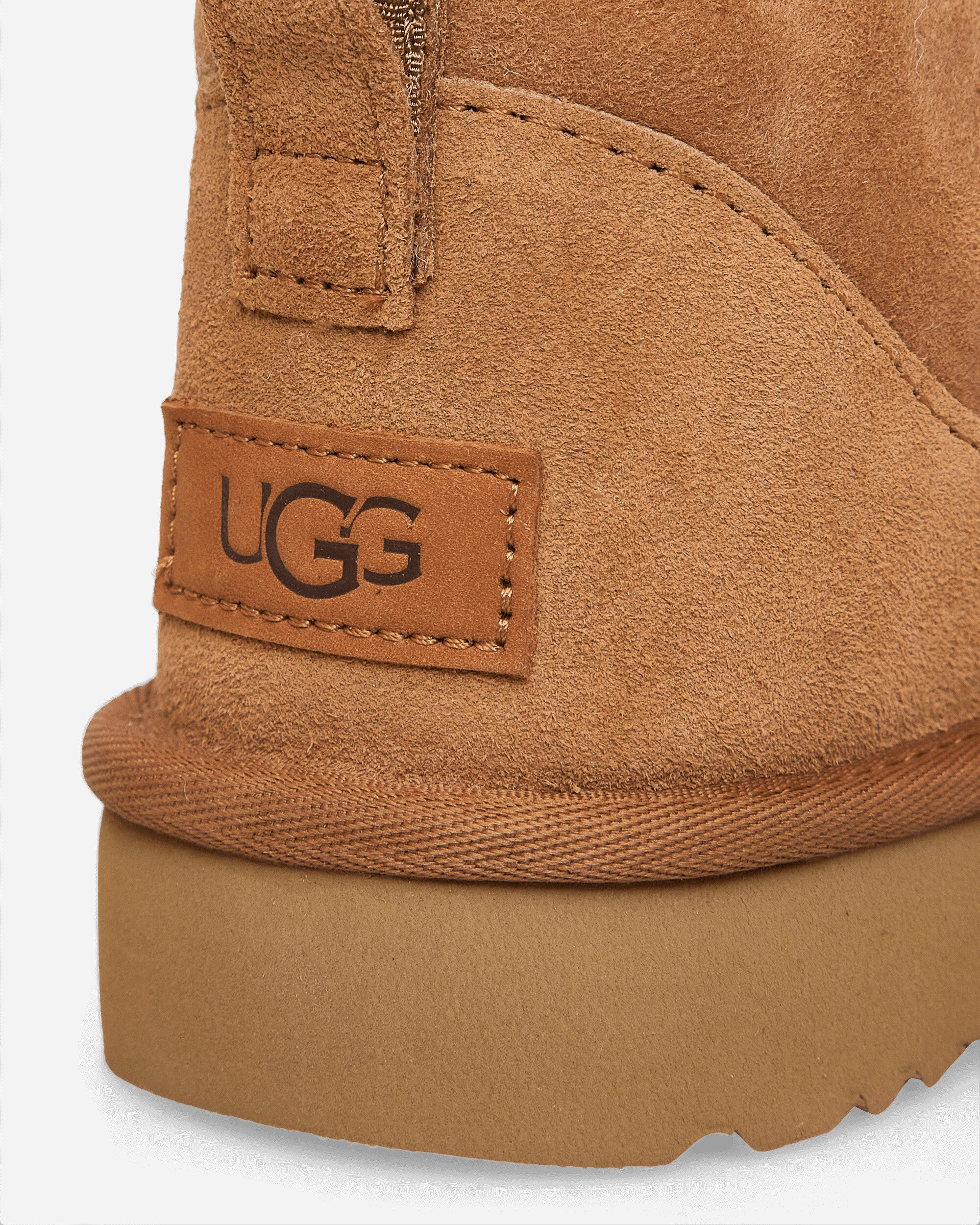 UGG Wmns W Classic Ultra Mini Chestnut Boots Mid Boot 1116109 CHE