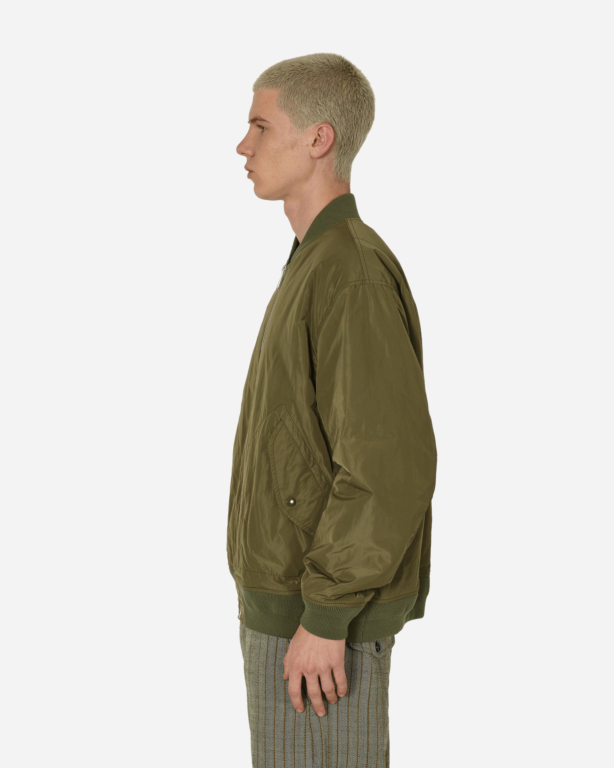 Undercover Ma-1 Bomber Jacket Khaki Coats and Jackets Bomber Jackets UP1D4201-2 1