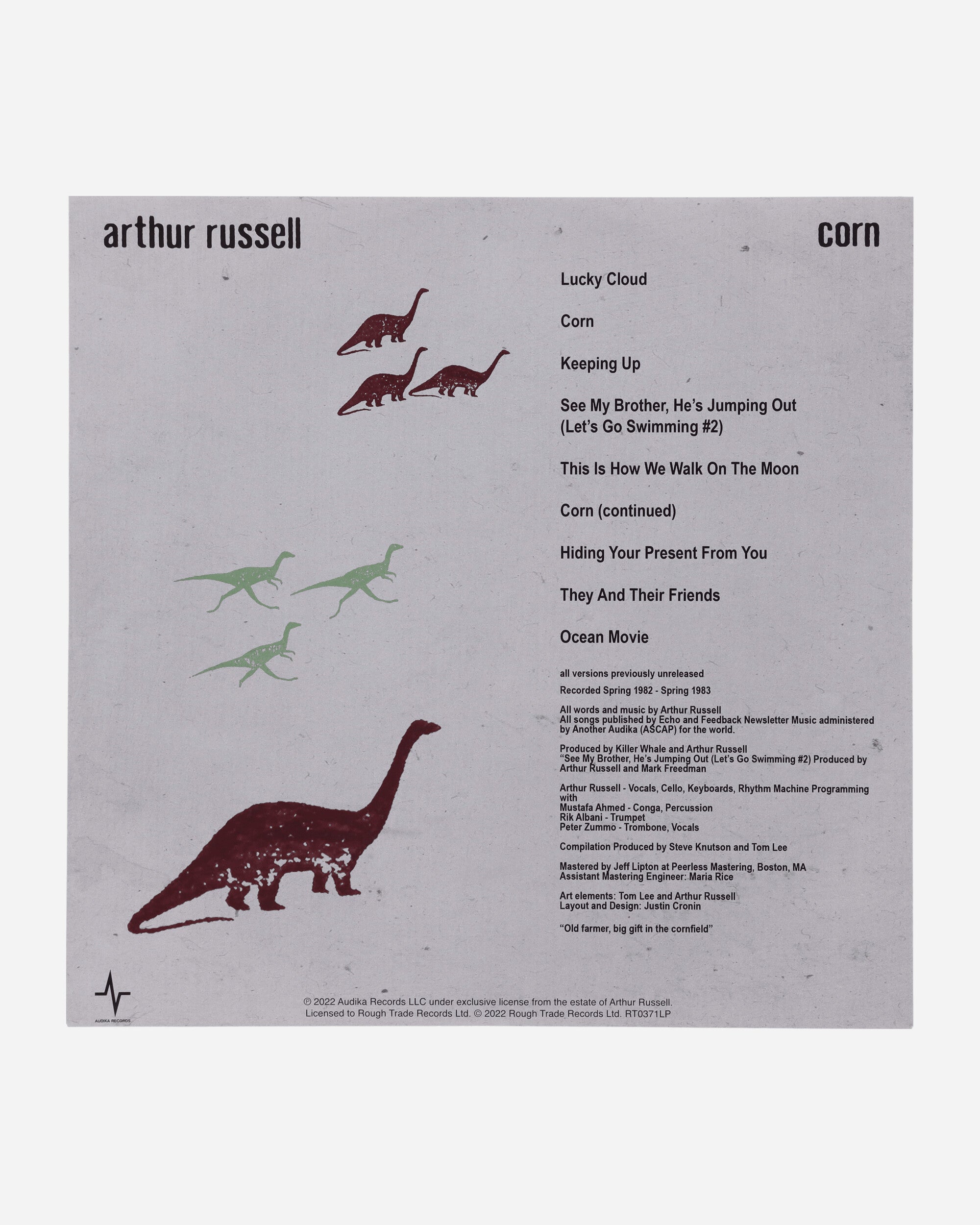 Vinyls Curated by Public Possession Arthur Russell - Corn Multicolor Music Vinyls RT 371LP  1