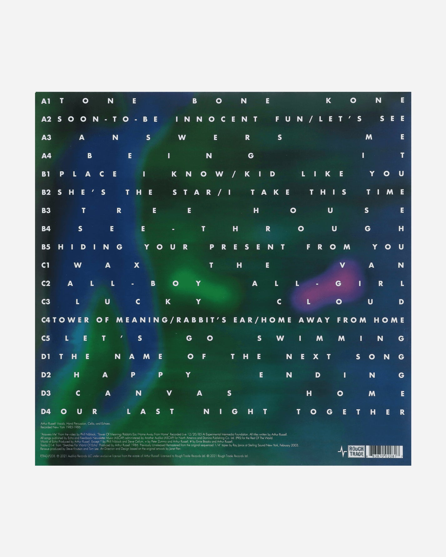 Vinyls Curated by Public Possession Arthur Russell - World Of Echo, Remastered, Revised Multicolor Music Vinyls RTRADLP208  1