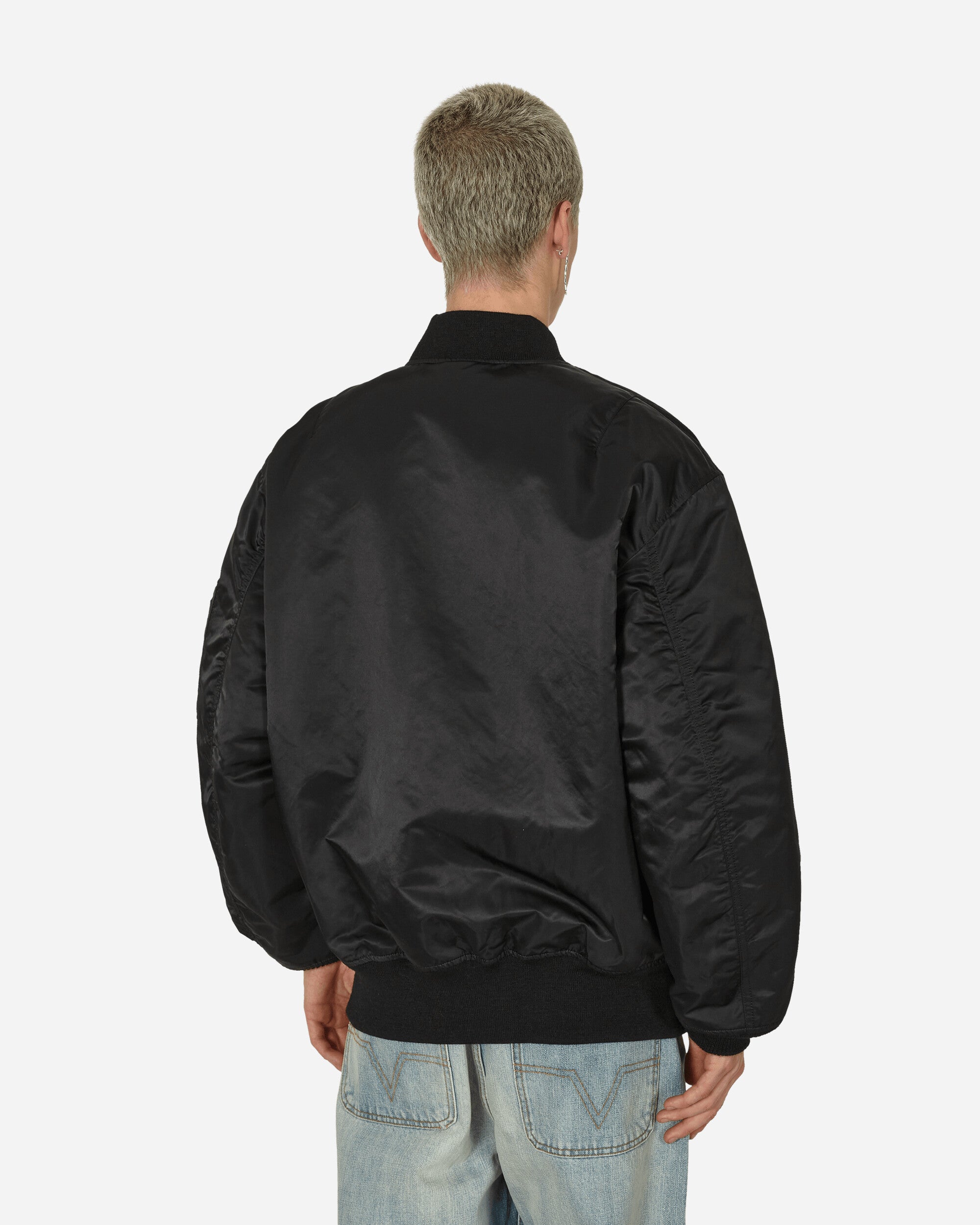 WACKO MARIA Ma-1 Flight Jacket ( Type-2 ) Black Coats and Jackets Bomber Jackets 23FW-WMO-ML02 BLACK