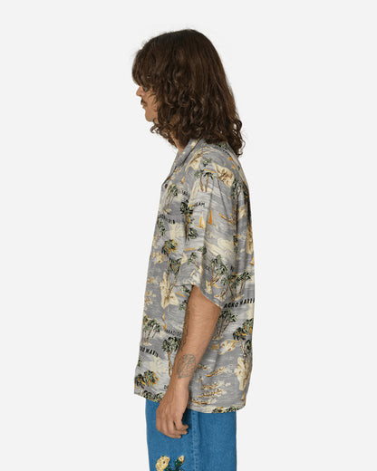 WACKO MARIA Hawaiian Shirt S/S (Type-1) Gray Shirts Shortsleeve Shirt WMS-HI01 GRY