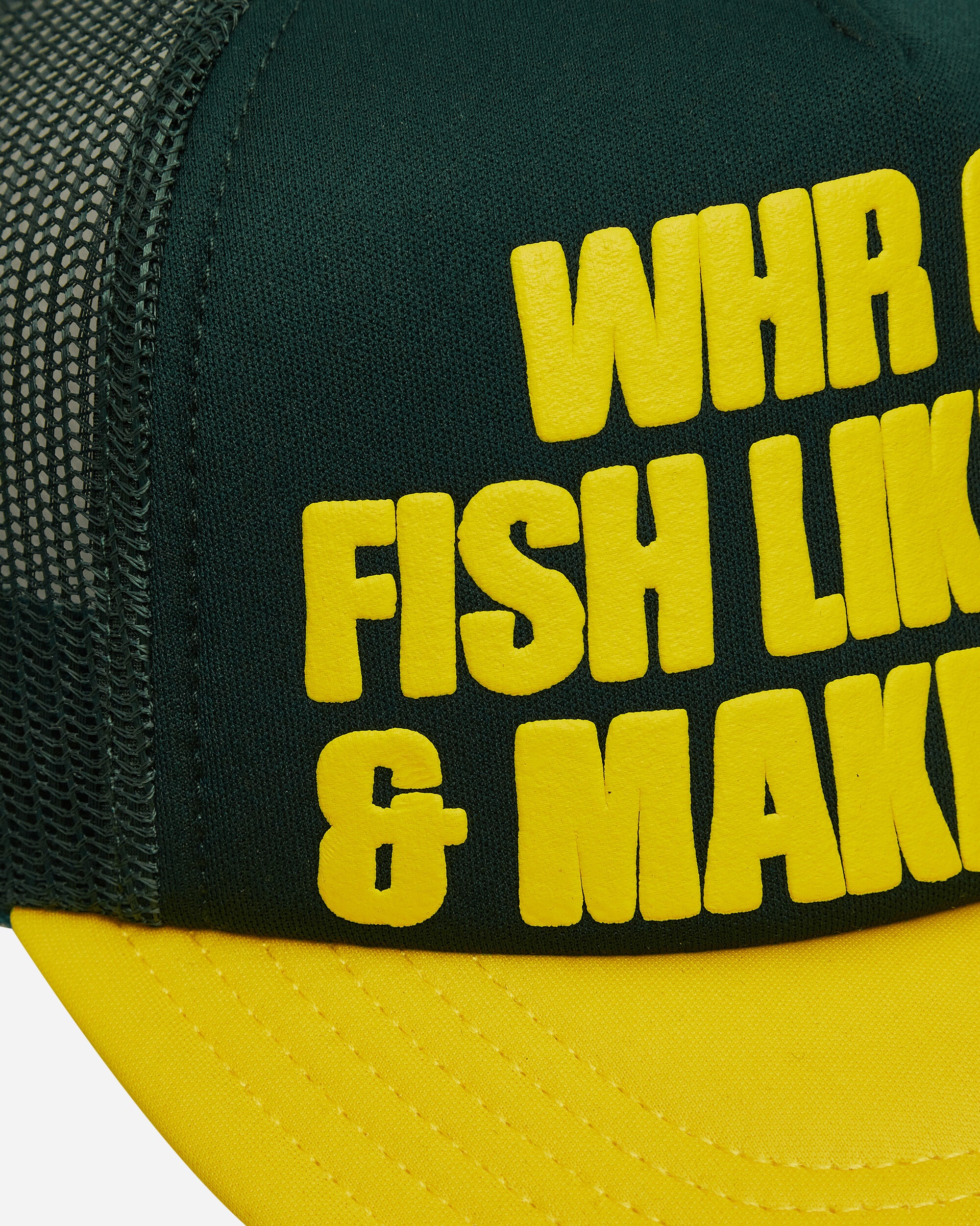 WESTERN HYDRODYNAMIC RESEARCH Fishing Hat Green/Yellow Hats Caps MWHR24SPSU4005 GREENYELLOW