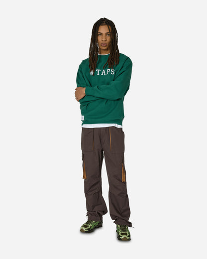 WTAPS Dt Cut & Sewn Green Sweatshirts Crewneck 241ATDT-CSM03 GRN