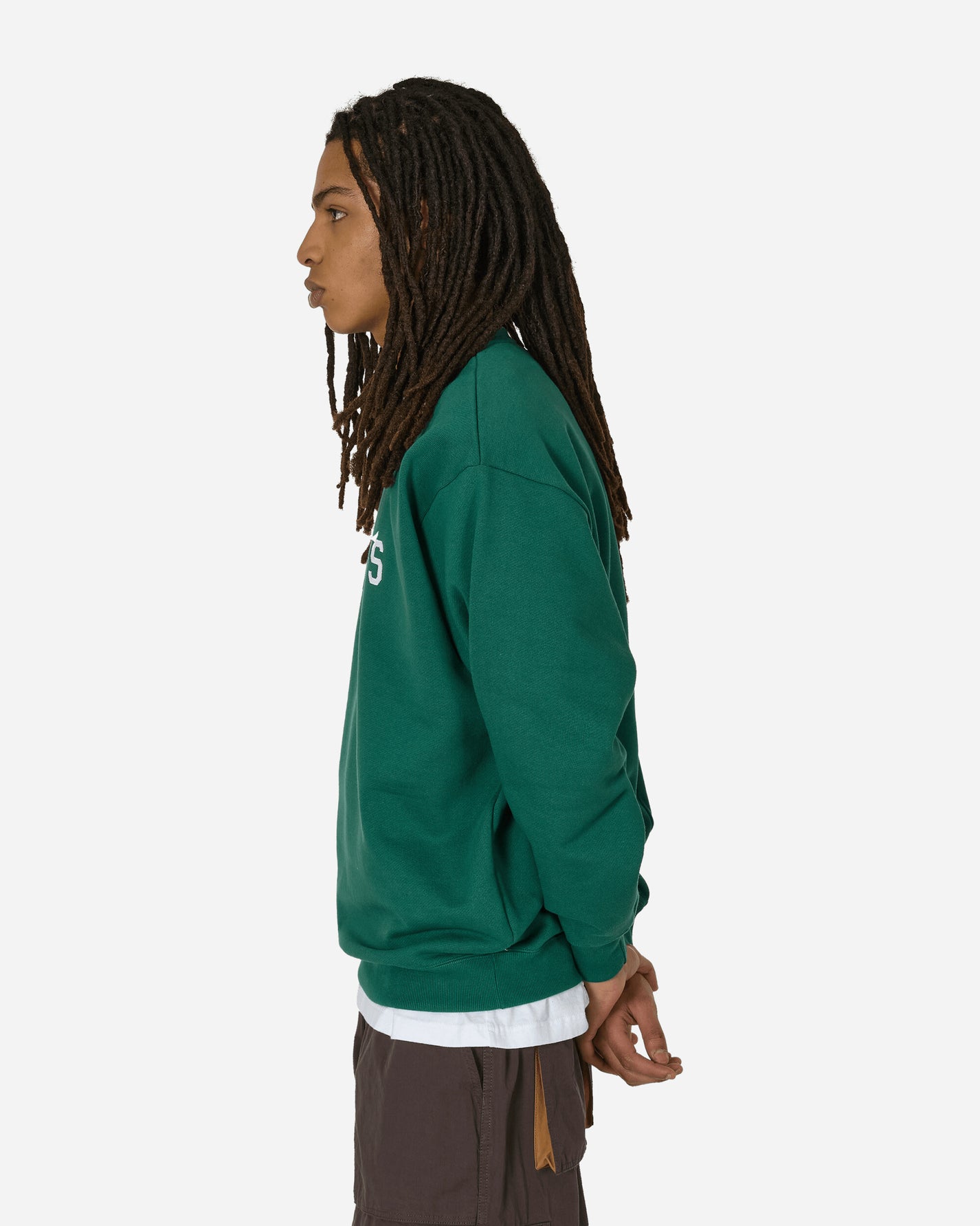 WTAPS Dt Cut & Sewn Green Sweatshirts Crewneck 241ATDT-CSM03 GRN