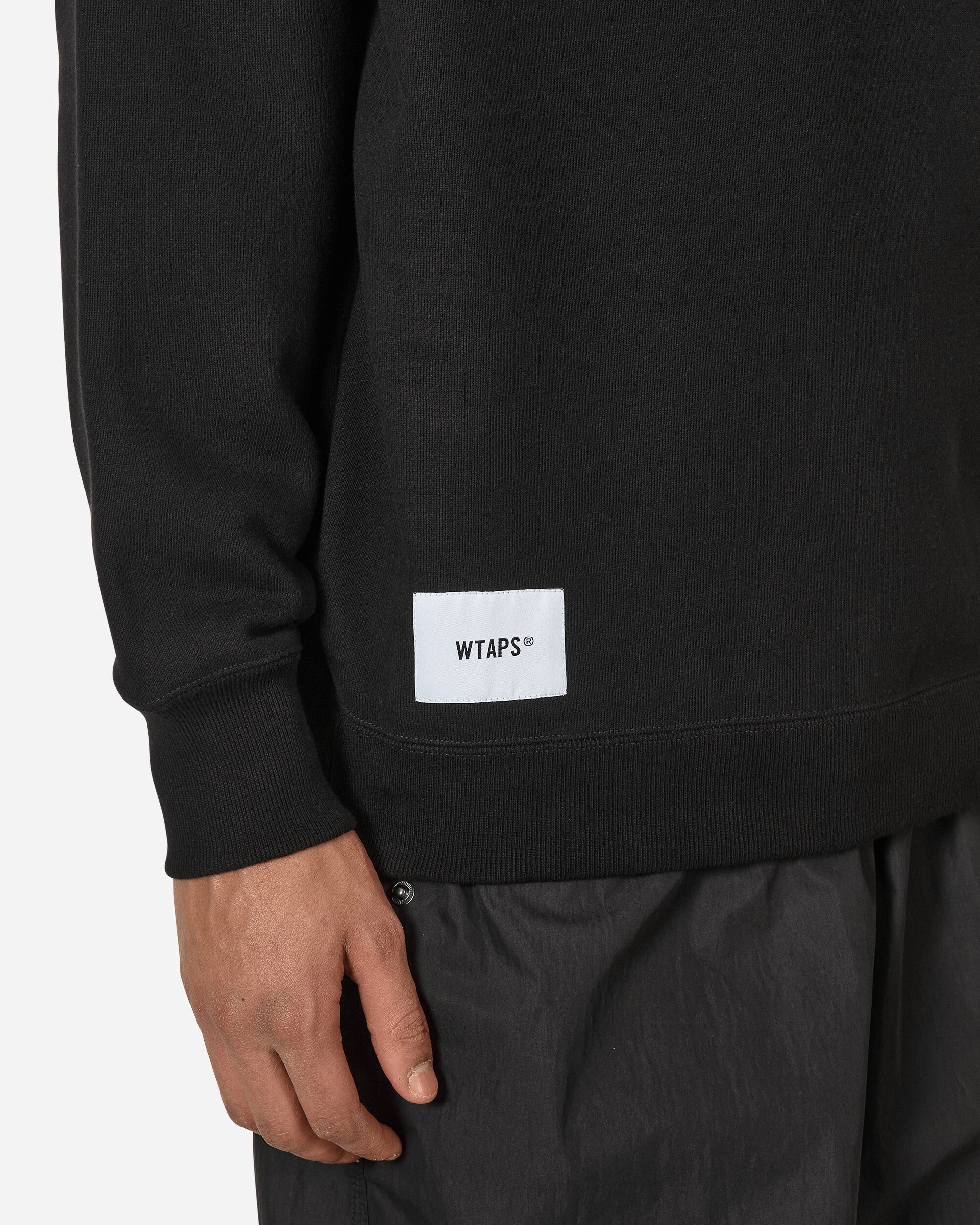 WTAPS Dt Shirts Black Sweatshirts Crewneck 241ATDT-CSM03 BLK