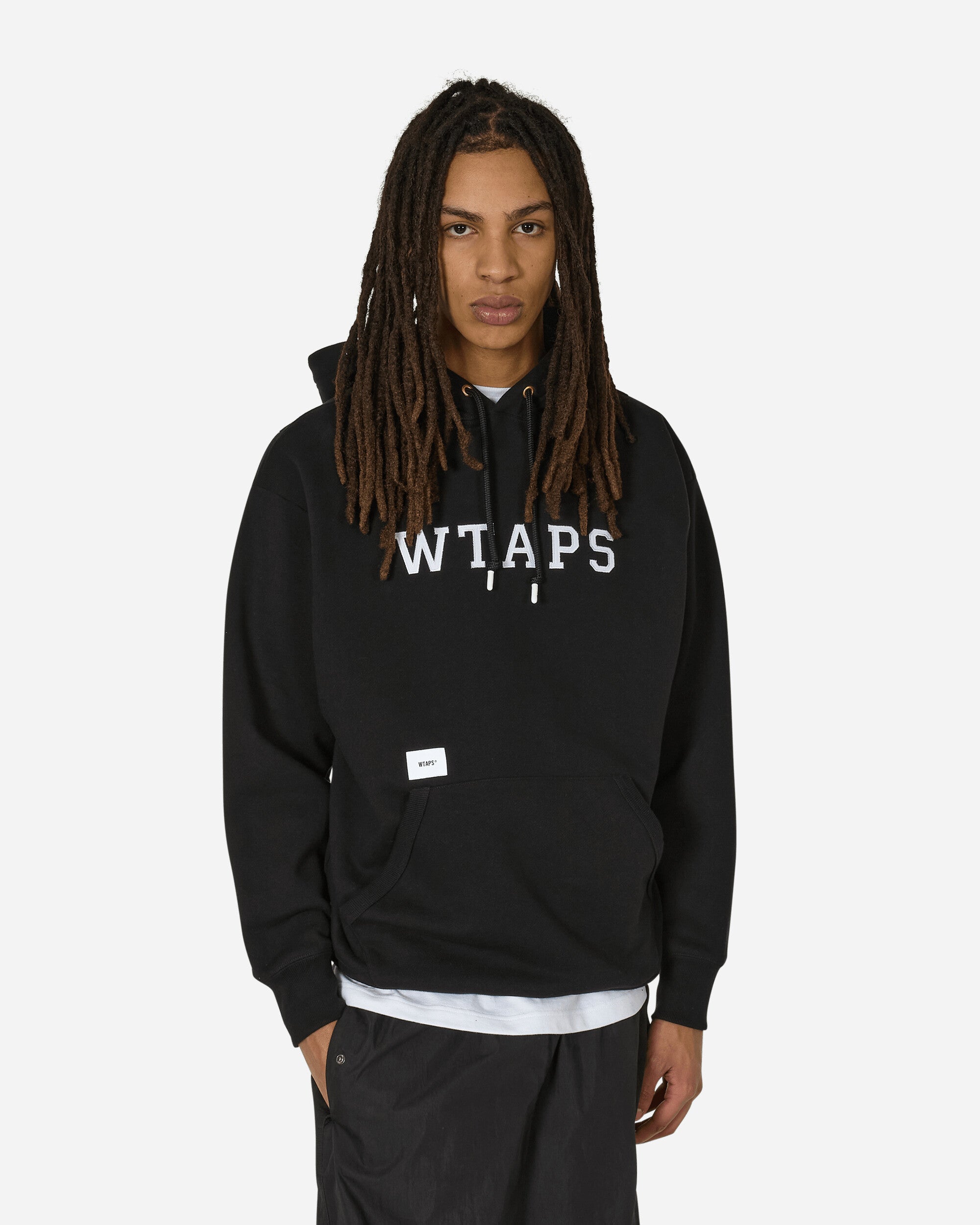 WTAPS Dt Cut & Sewn Black Sweatshirts Hoodies 241ATDT-CSM04 BLK