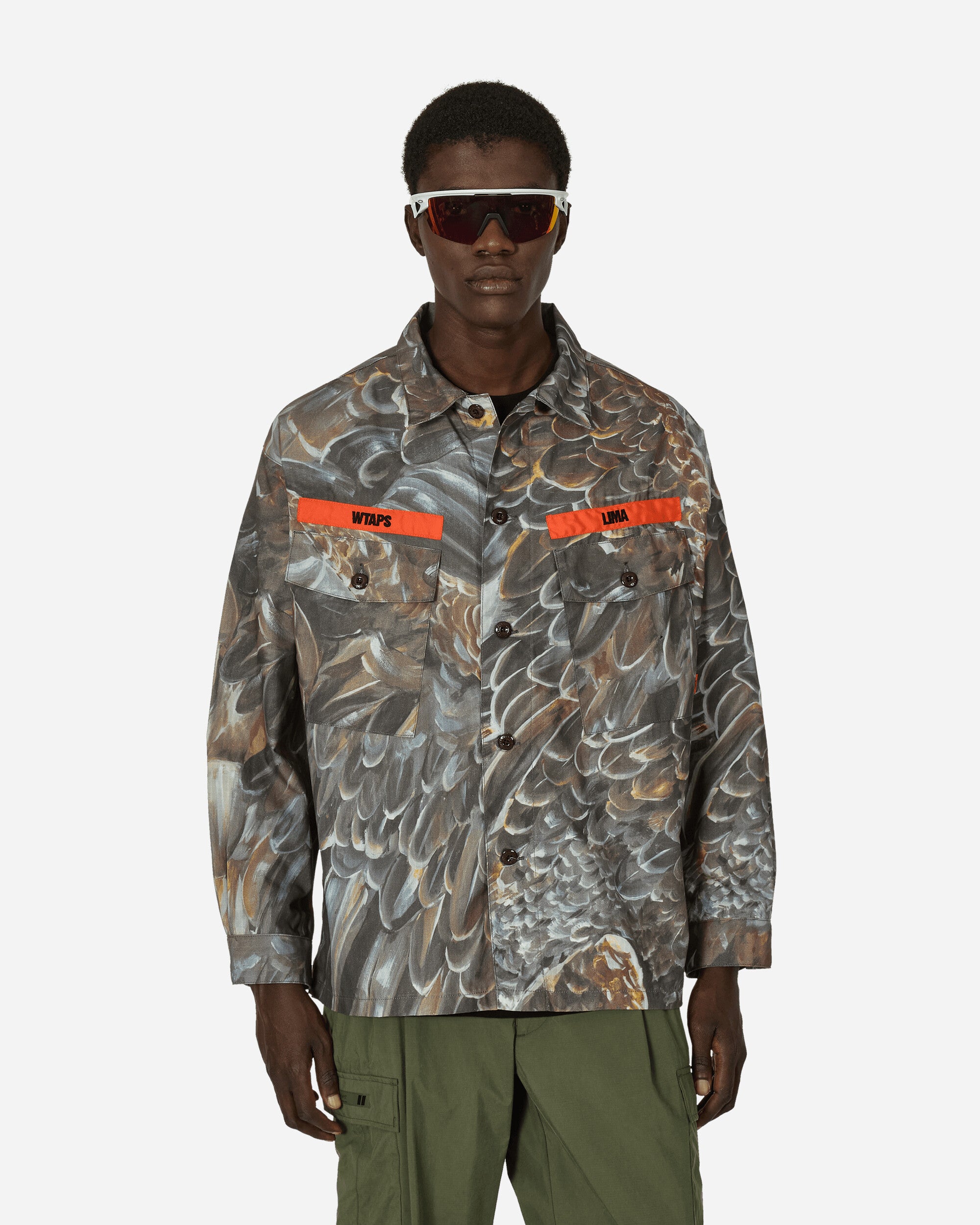 WTAPS Dt Shirts Wed Camo Shirts Longsleeve Shirt 241CWDT-SHM03 WCM