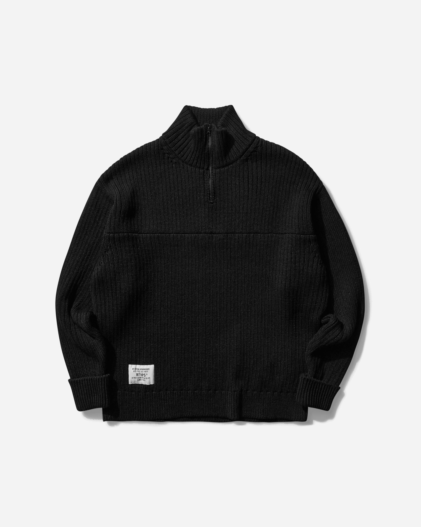 WTAPS Knit 03 Black Sweatshirts Zip-Ups 242MADT-KNM03 001