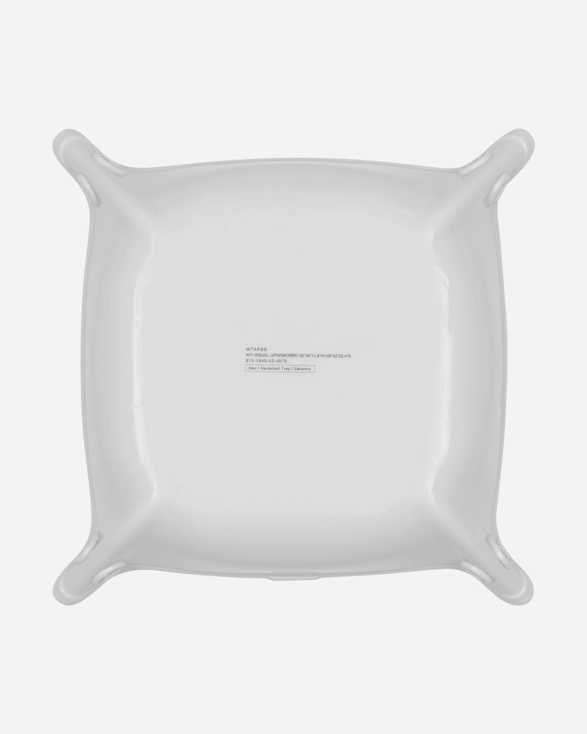 Wtaps Den L Hardshell Tray White Homeware Design Items 222AIDT-AC01 WH