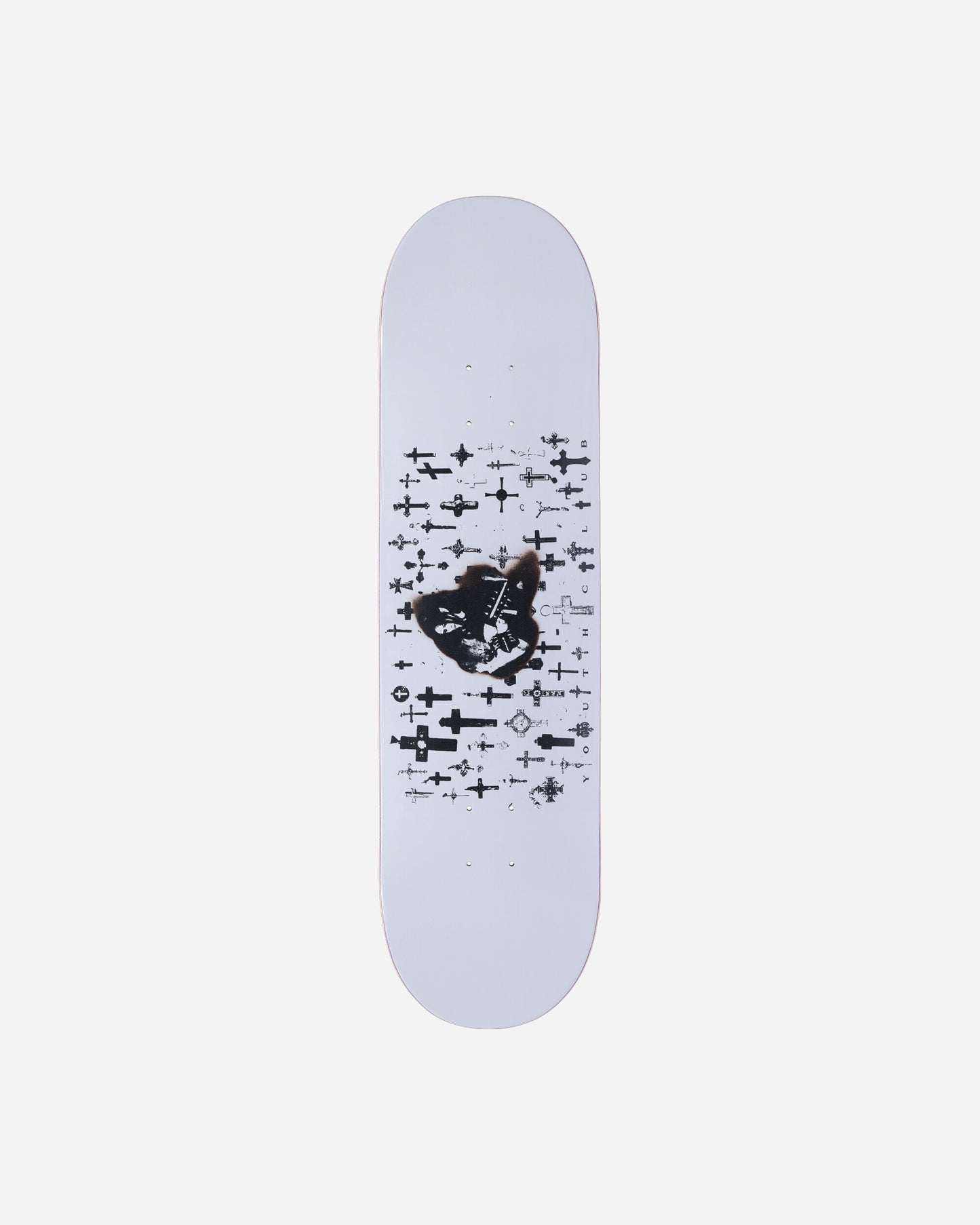 Youth Club Graveyard 666 Skateboard Deck 8,5" White Skateboarding Decks GRAVEYARD-DECK WHITE