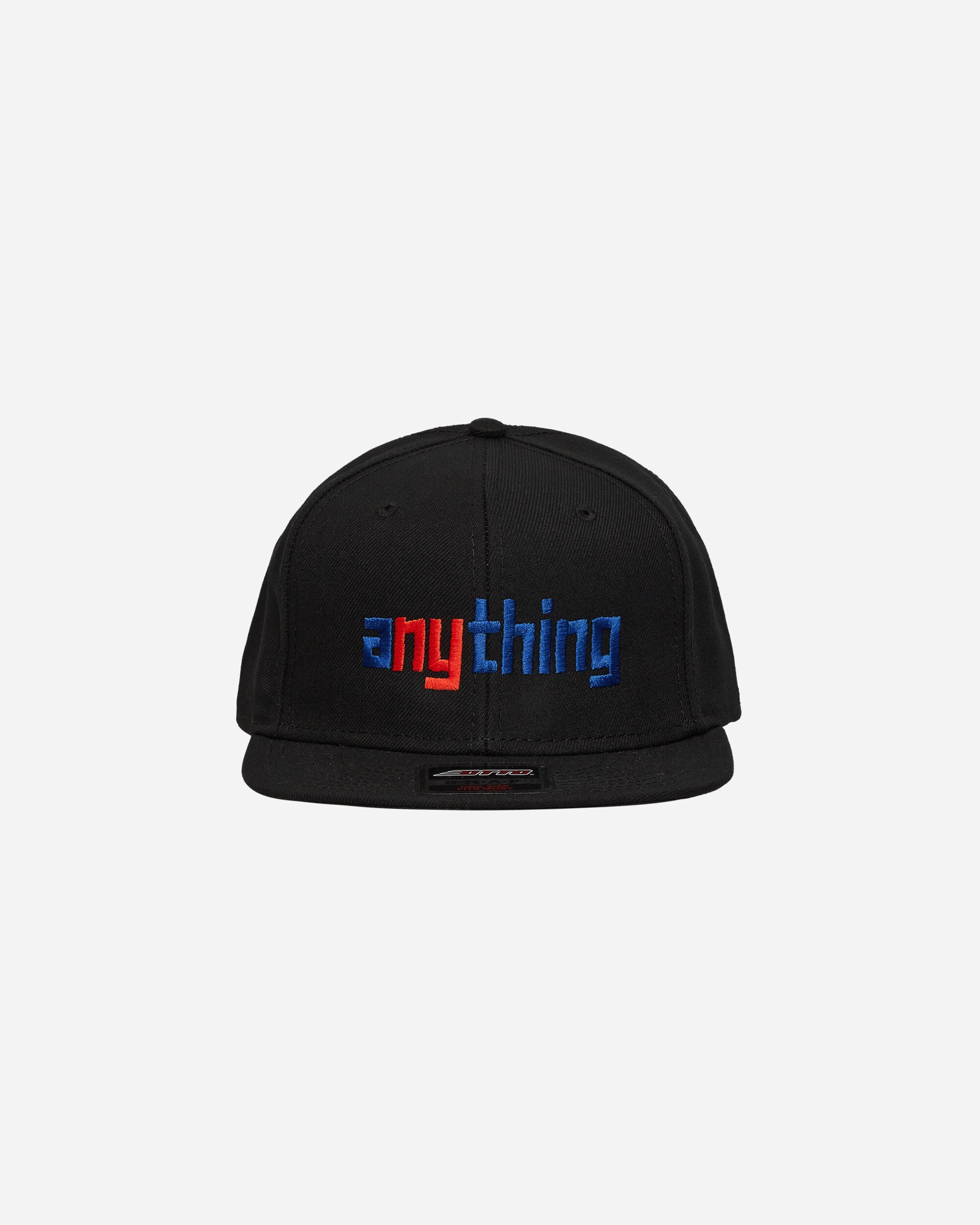 aNYthing Speedball Logo Flat Brim Black Hats Caps ANY-100 BK