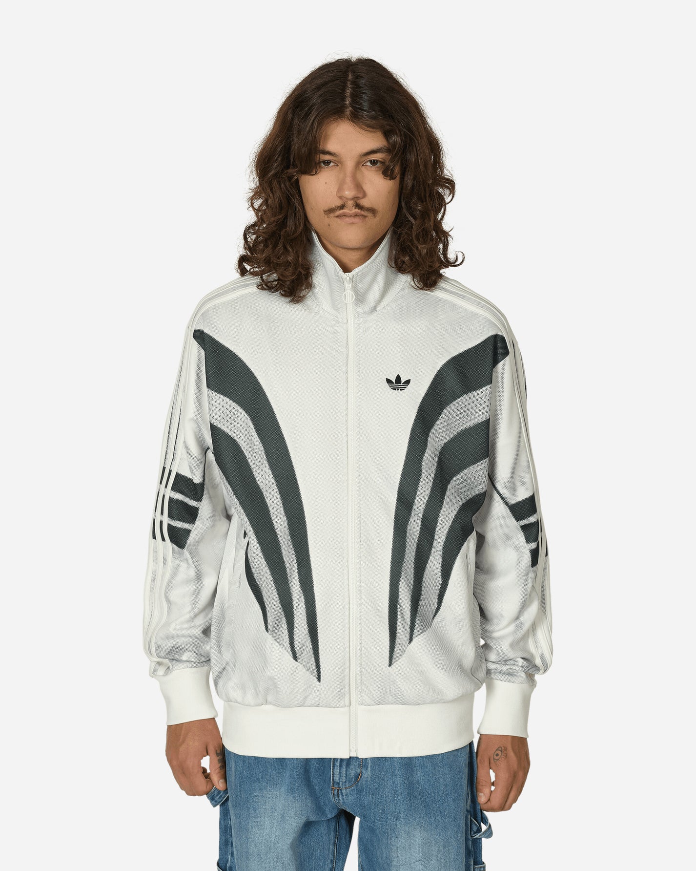 adidas Prm Q3 Print Tt Cloud White Coats and Jackets Jackets IZ1640