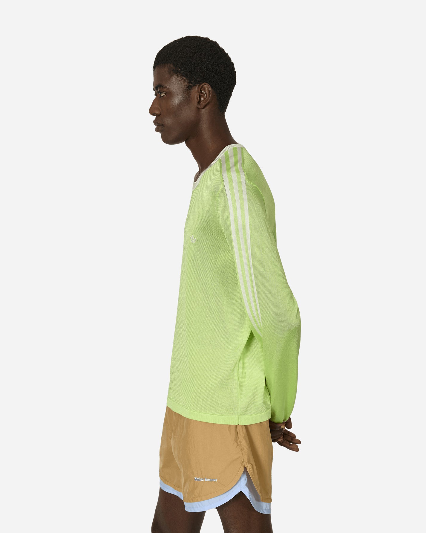 adidas Wb Knit L/S Tee Frozen Yellow/Chalk White T-Shirts Longsleeve IZ1892