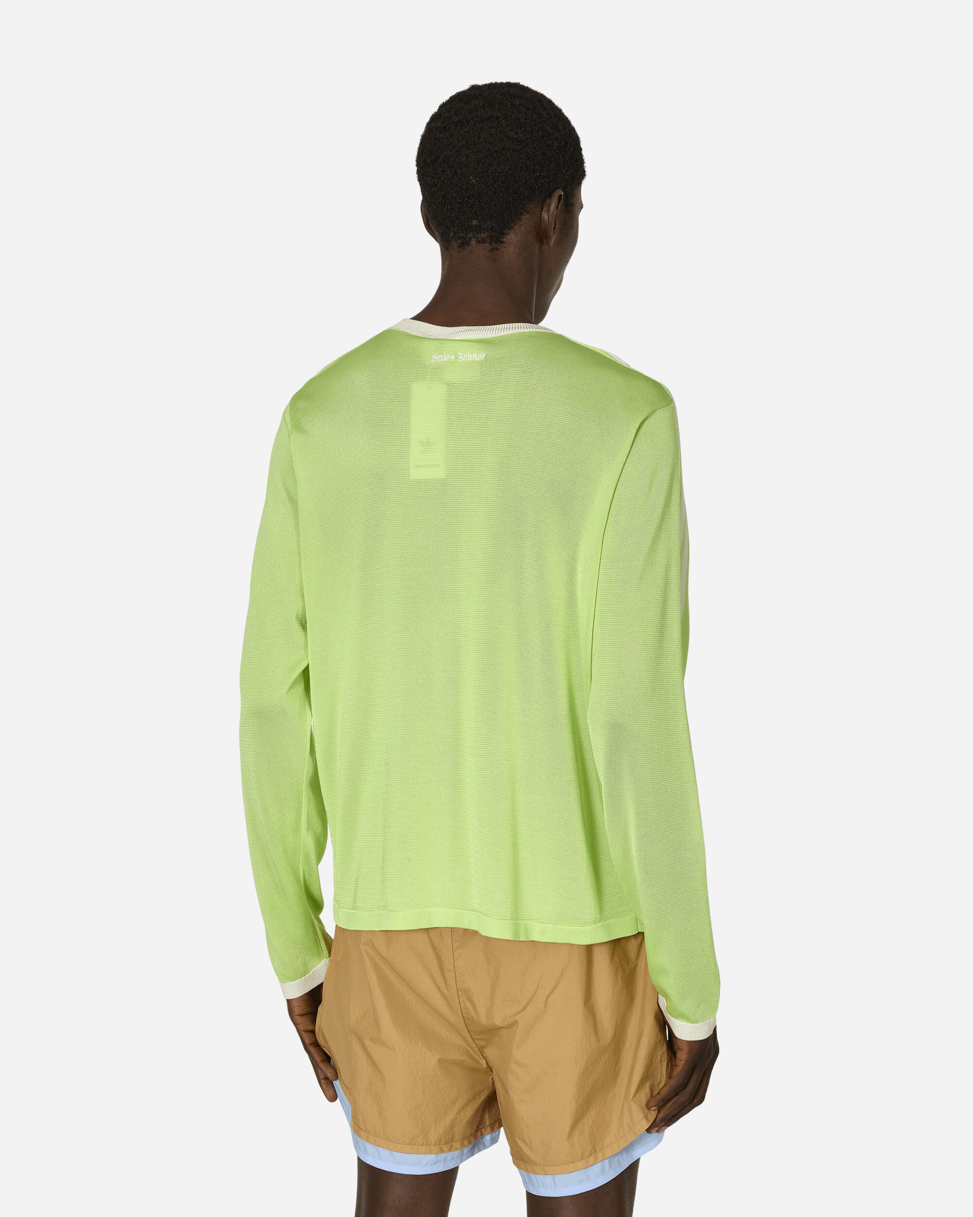 adidas Wb Knit L/S Tee Frozen Yellow/Chalk White T-Shirts Longsleeve IZ1892