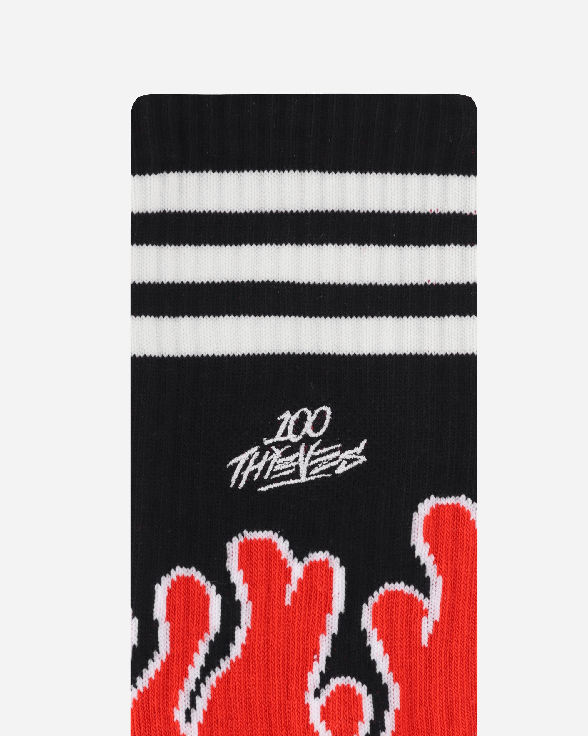 adidas 100T Socks Cream White/Red Underwear Socks JE0320