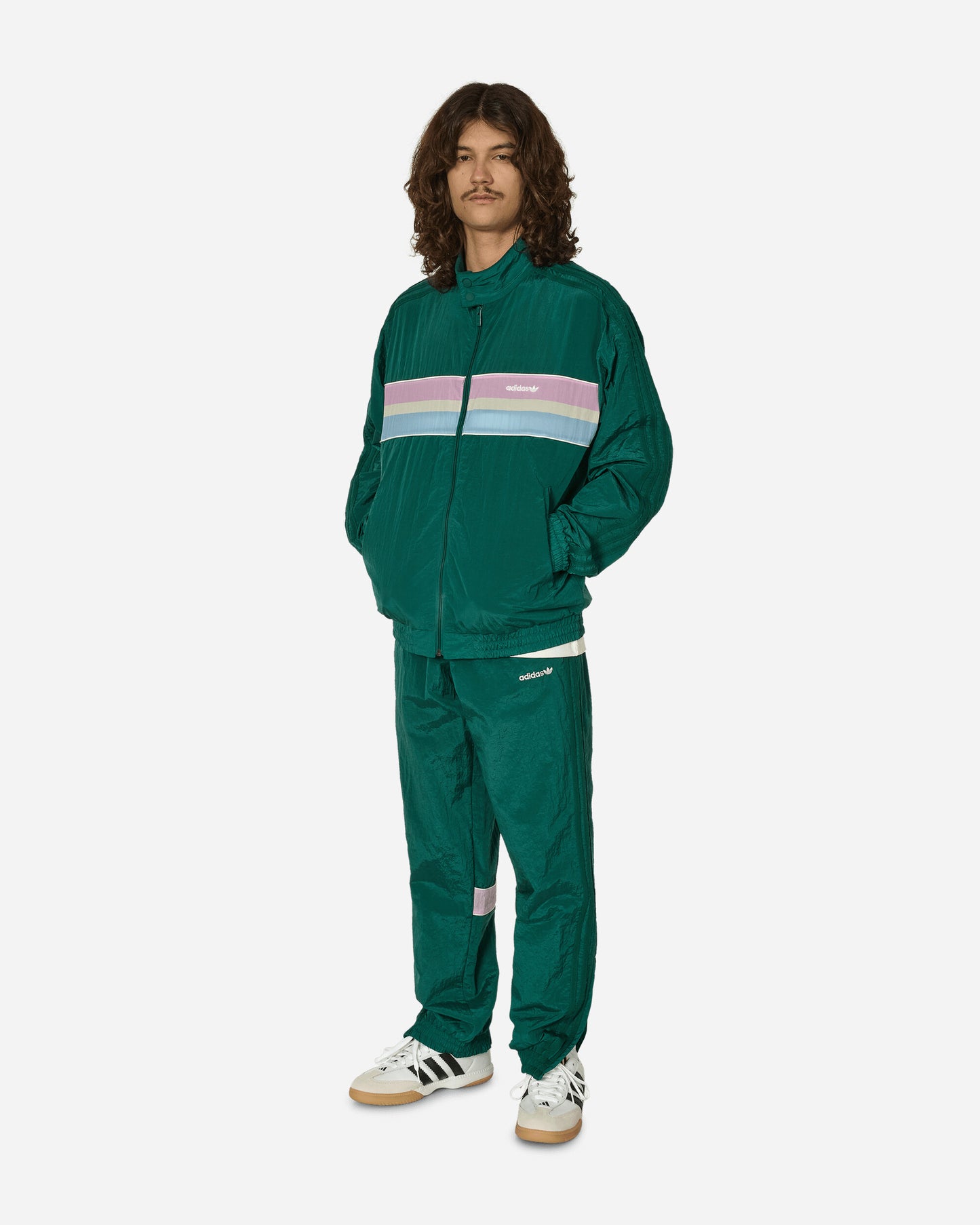 adidas 80S Woven Tt A Collegiate Green Sweatshirts Track Tops JC6517