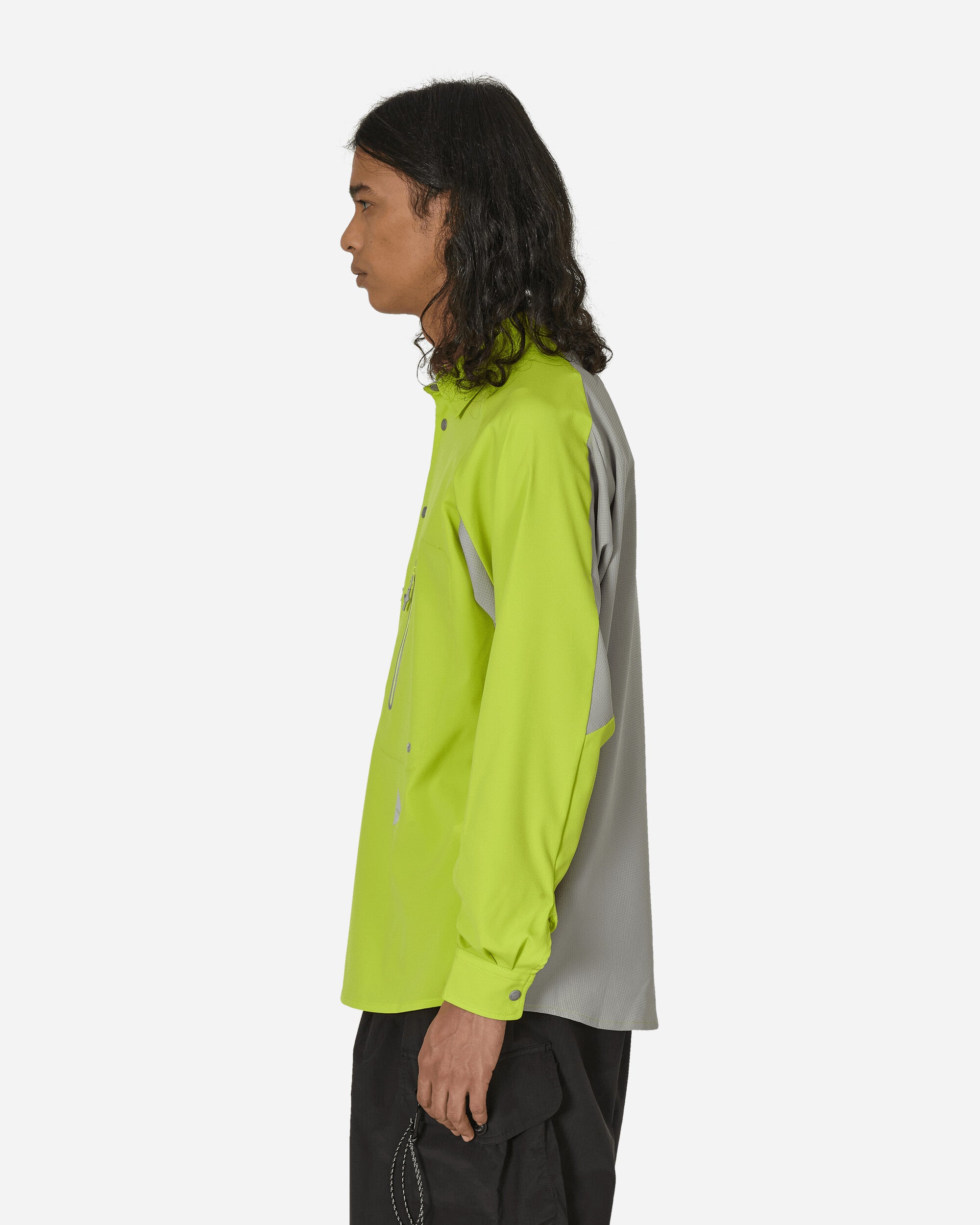 and wander Tech Ls Shirt Yellow Green Shirts Longsleeve Shirt 5744153126 200