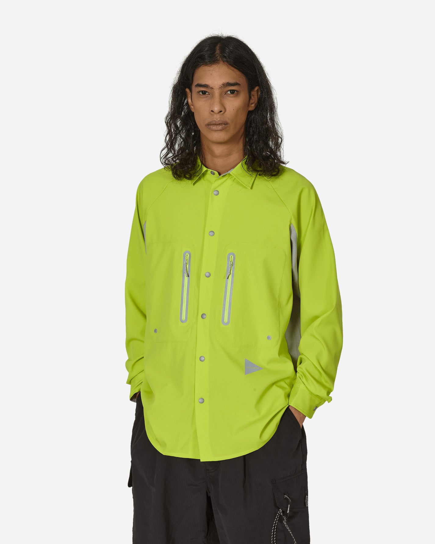 and wander Tech Ls Shirt Yellow Green Shirts Longsleeve Shirt 5744153126 200