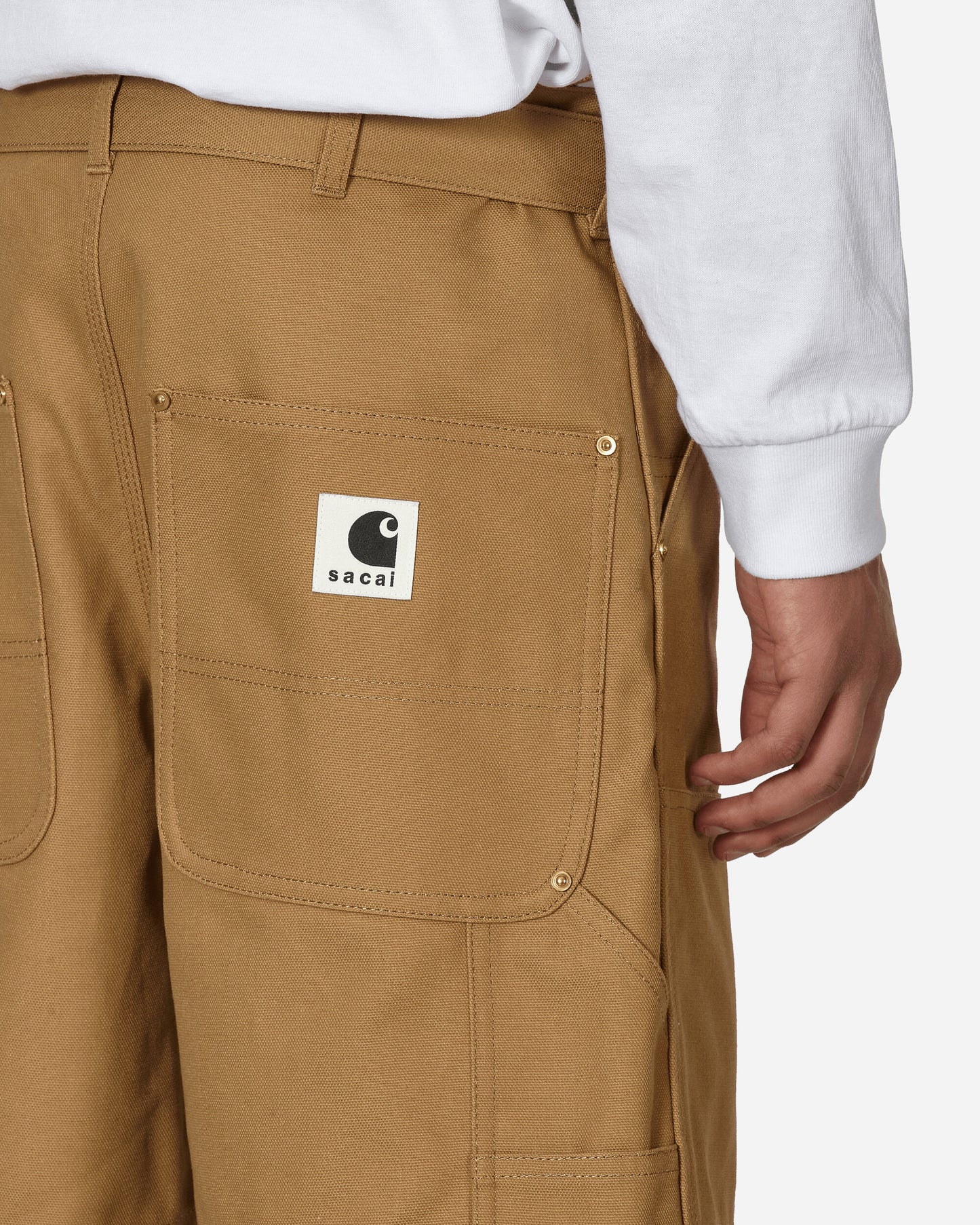 sacai Sacai X Carhartt Wip Shorts Beige Shorts Short 24-03392M 651