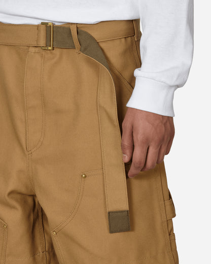 sacai Sacai X Carhartt Wip Shorts Beige Shorts Short 24-03392M 651