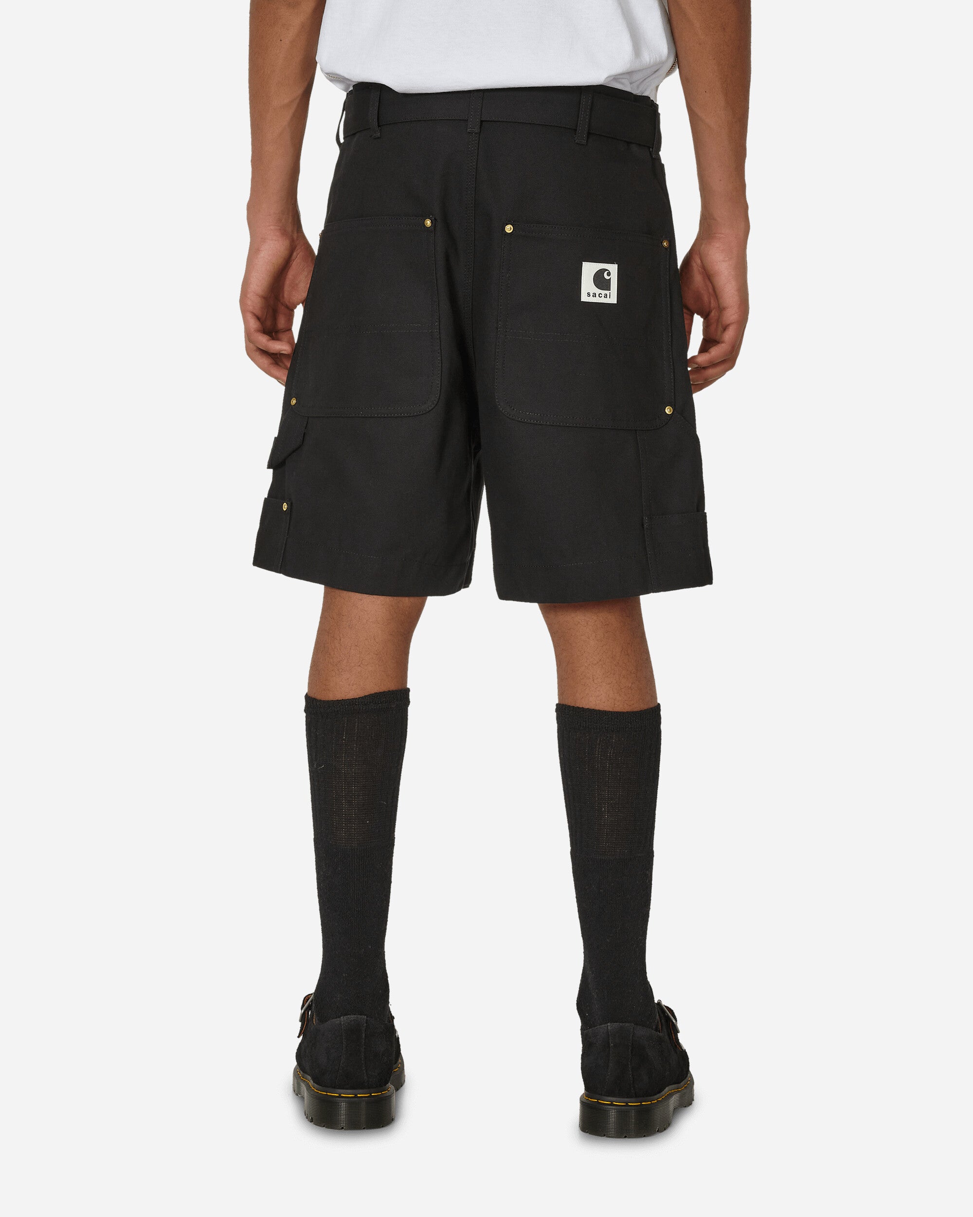 sacai Sacai X Carhartt Wip Shorts Black Shorts Short 24-03392M 001