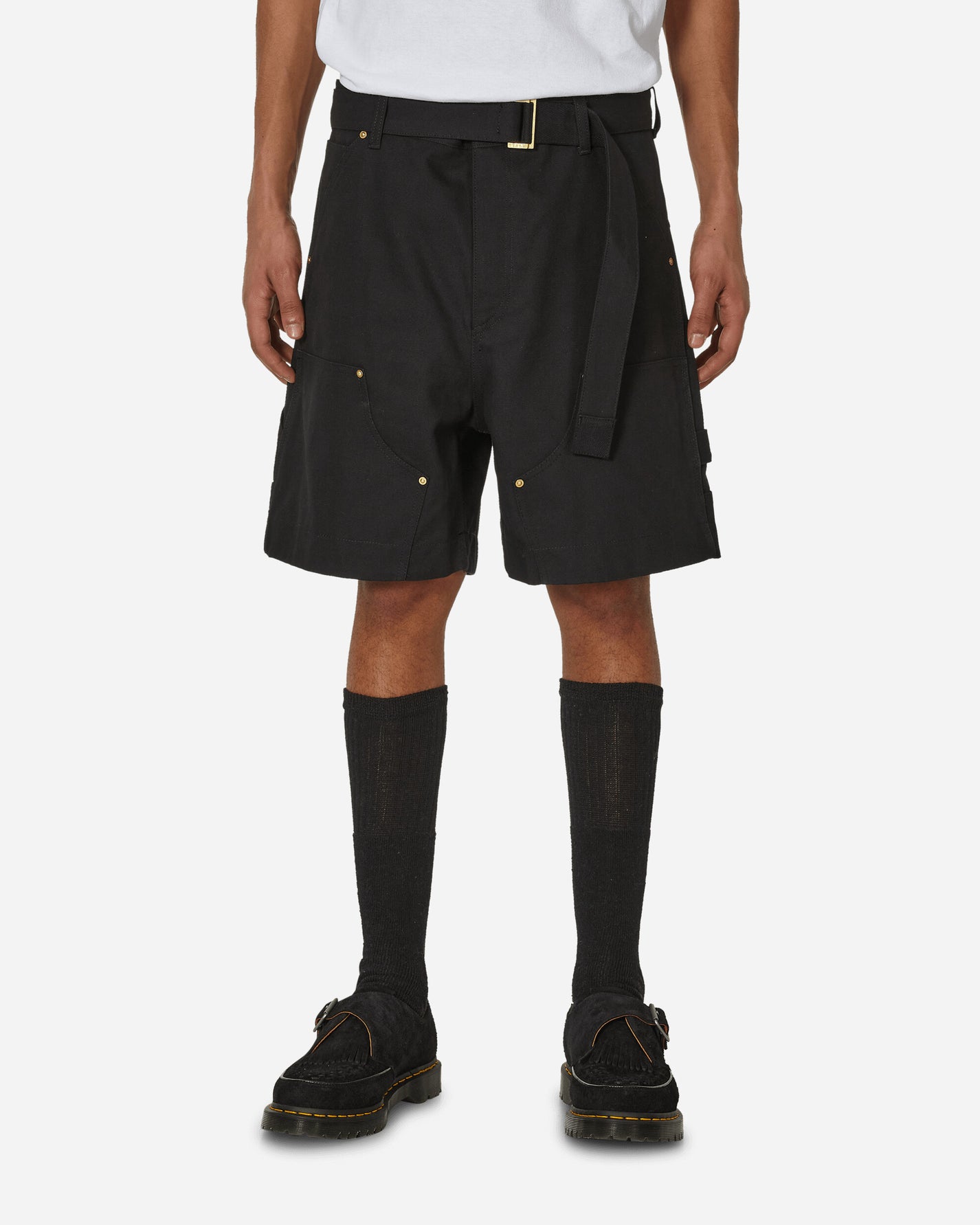 sacai Sacai X Carhartt Wip Shorts Black Shorts Short 24-03392M 001