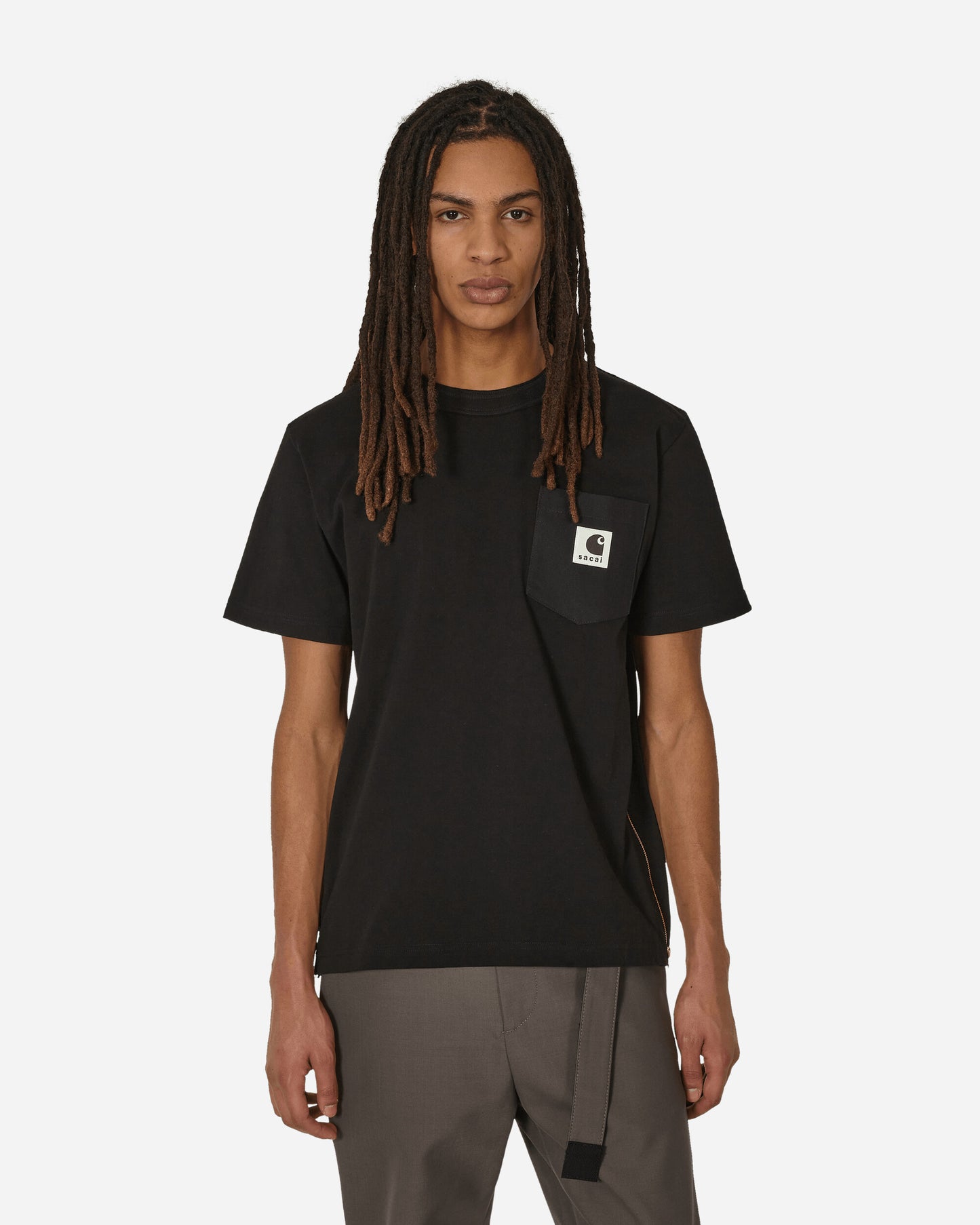 sacai Sacai X Carhartt Wip T-Shirt Black T-Shirts Shortsleeve 24-0725S 001