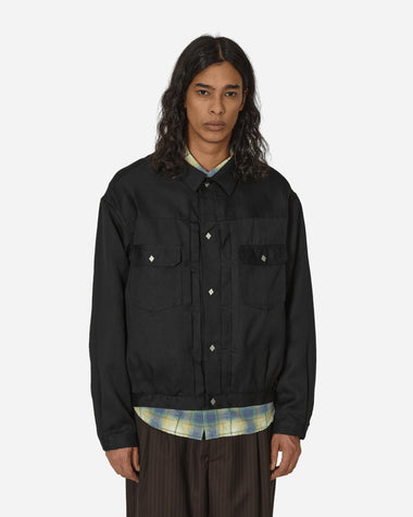 visvim 101Xx Jkt Black Coats and Jackets Denim Jackets 124105013028 001