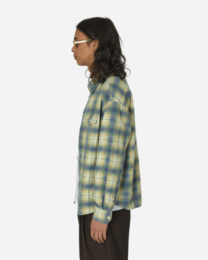 visvim Pioneer Khadi Check L/S Green Shirts Longsleeve Shirt 124105011021 001